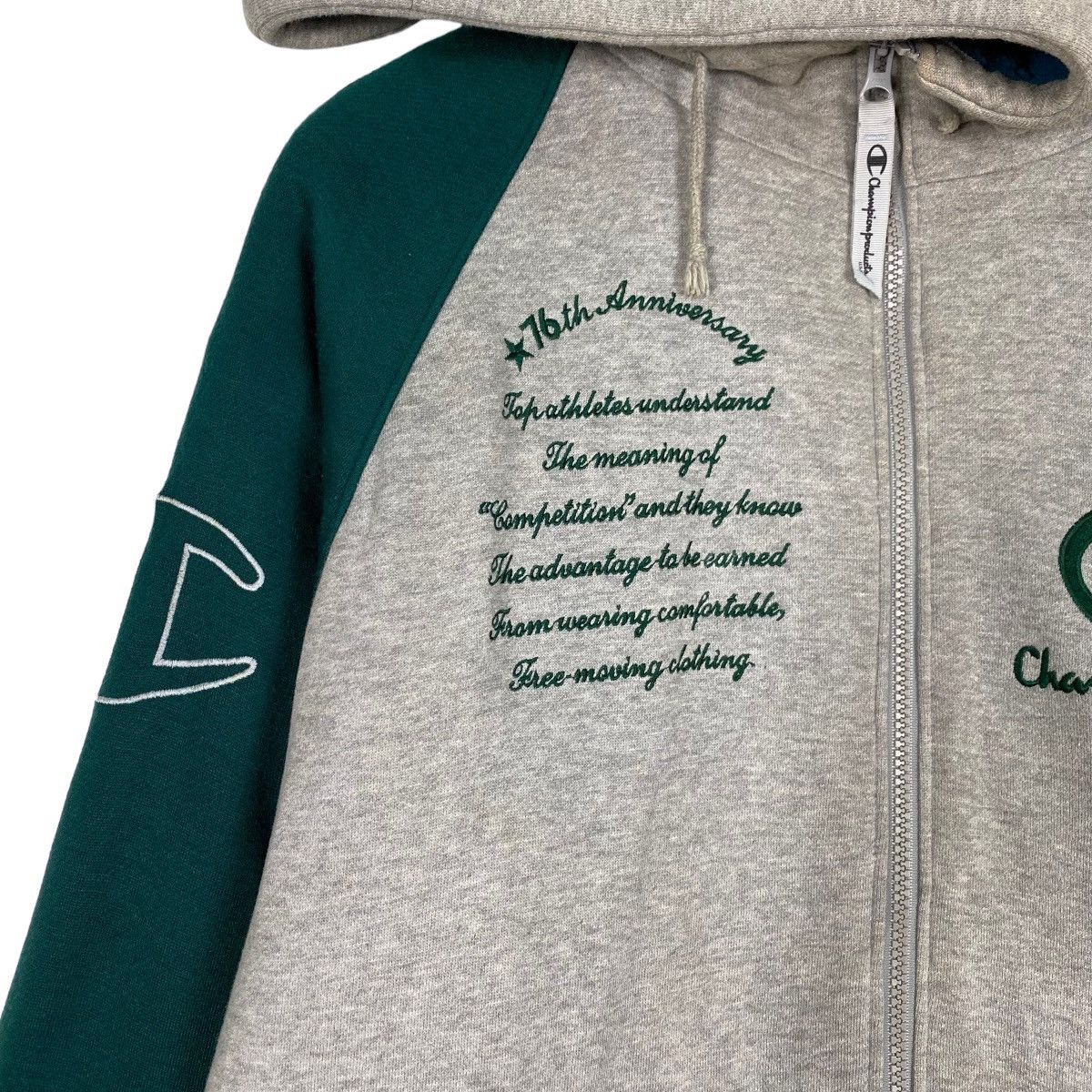 Champion × Japanese Brand Champion big logo zipper hoodie Size US L / EU 52-54 / 3 - 7 Thumbnail