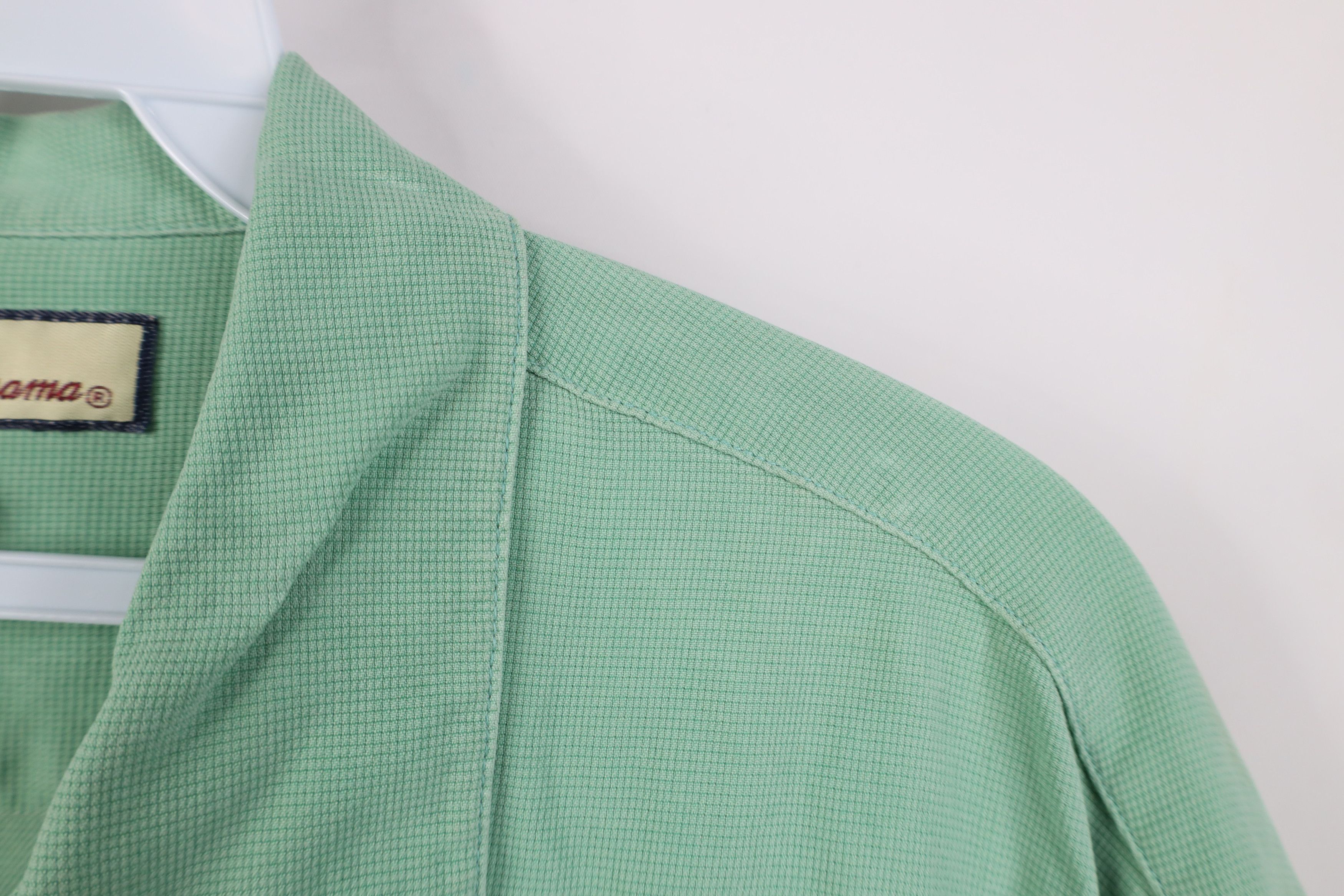 Tommy Bahama Vintage 90s Tommy Bahama Looped Collar Button Shirt Green Size US M / EU 48-50 / 2 - 4 Thumbnail