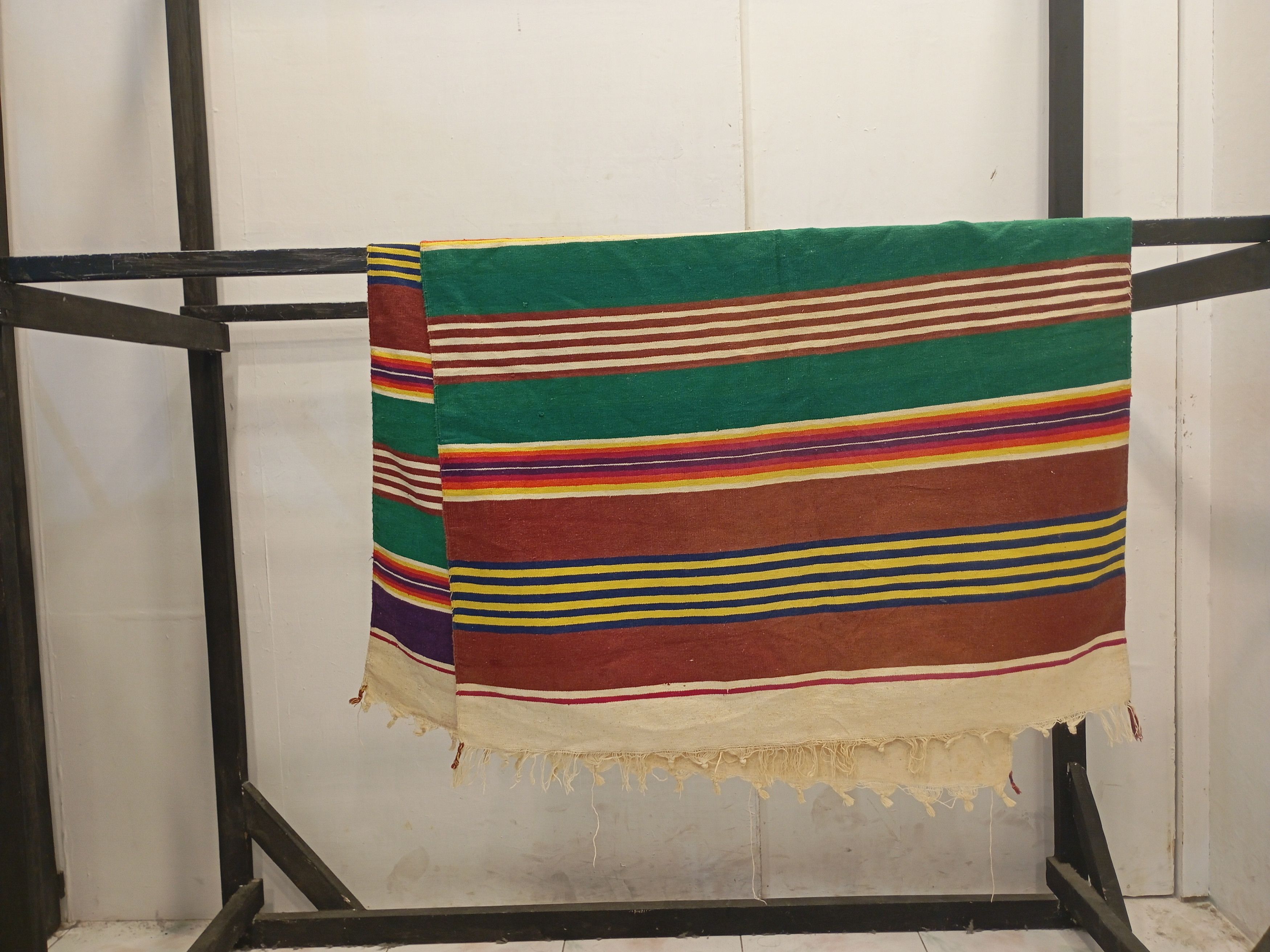 Mexicana Vintage Mexico Navajo Stripes Blanket Size ONE SIZE - 4 Thumbnail
