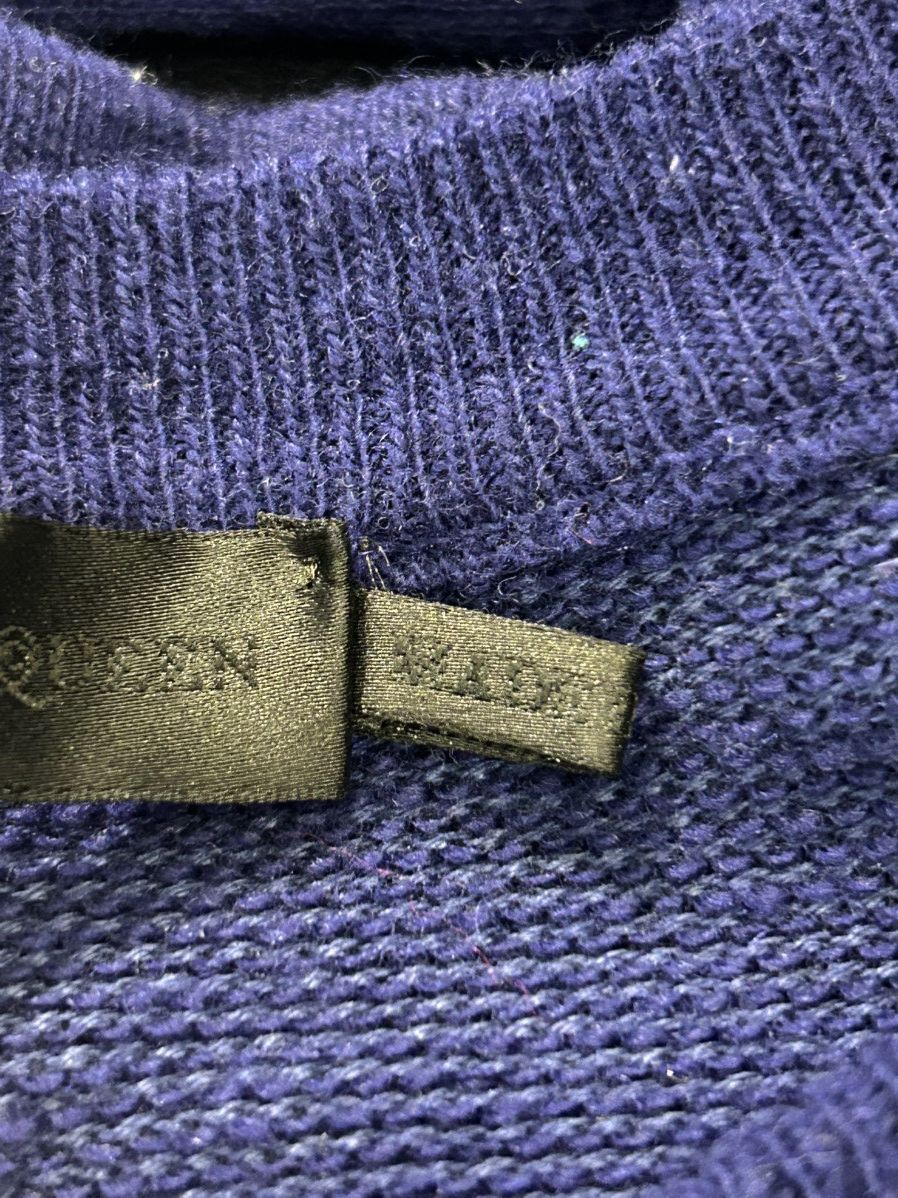 Alexander McQueen Alexander McQueen Skull Embossed Cotton Knit Sweater Size US XL / EU 56 / 4 - 8 Thumbnail