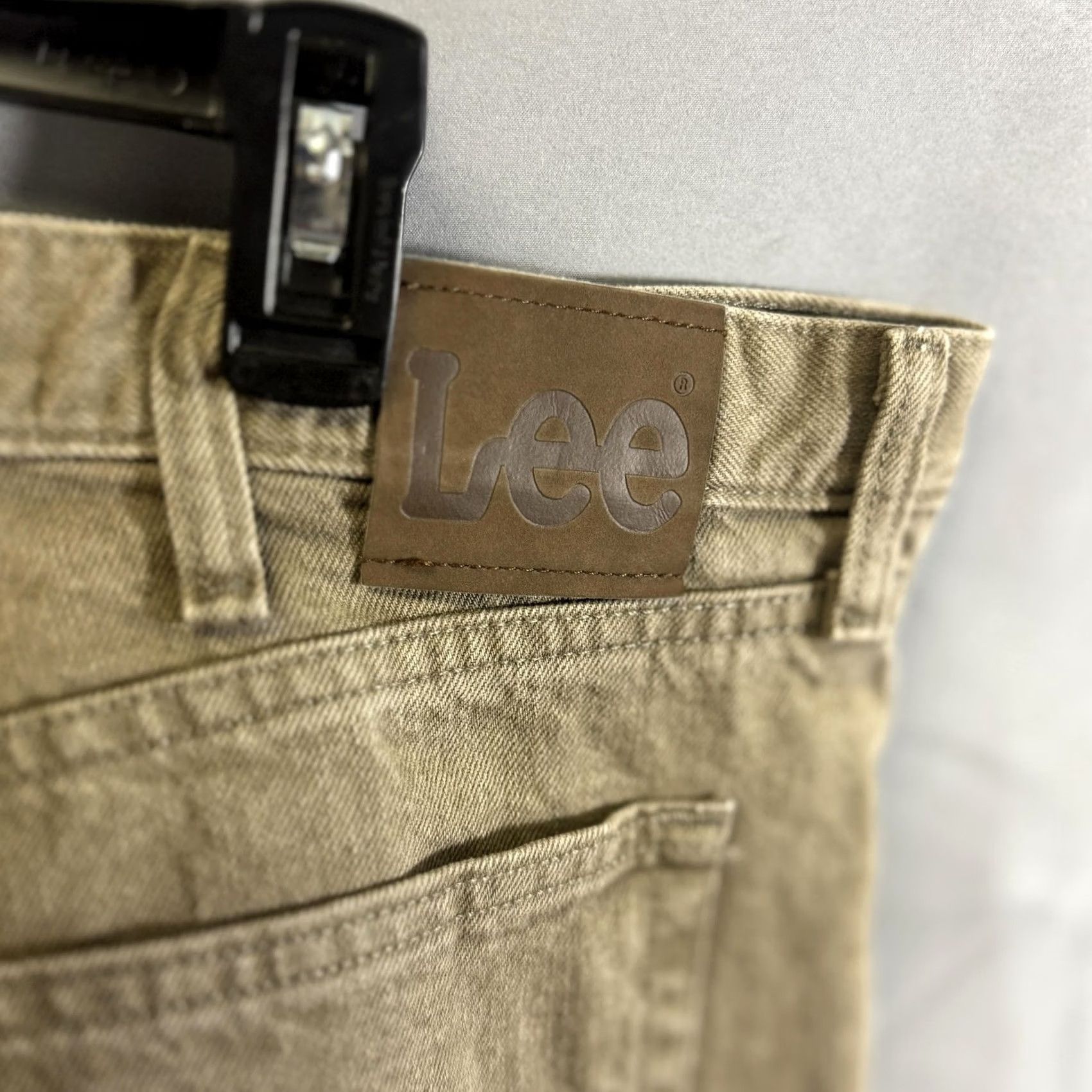 Lee Lee Jeans Mens 36x30 Khaki Regular Fit Straight Leg Denim Pants Casual Size US 36 / EU 52 - 3 Thumbnail