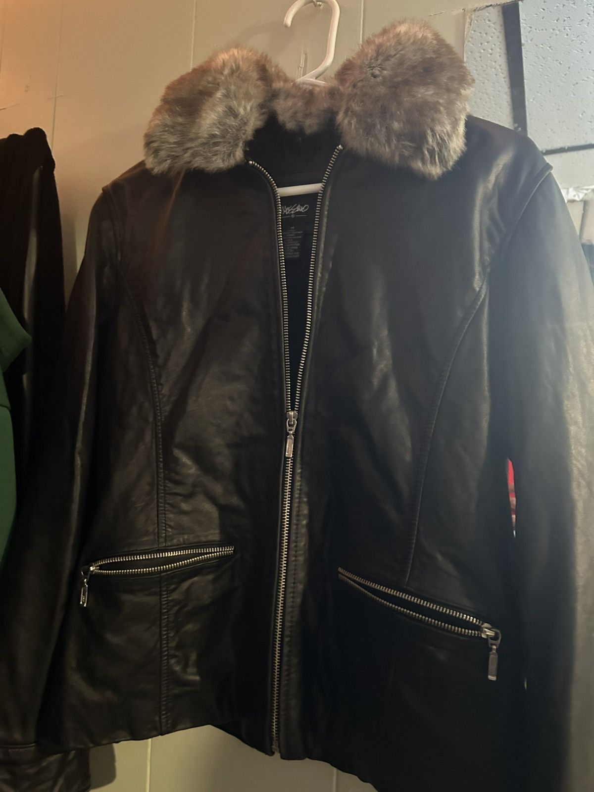 Vintage DENIM fur jacket Size M / US 6-8 / IT 42-44 - 1 Thumbnail