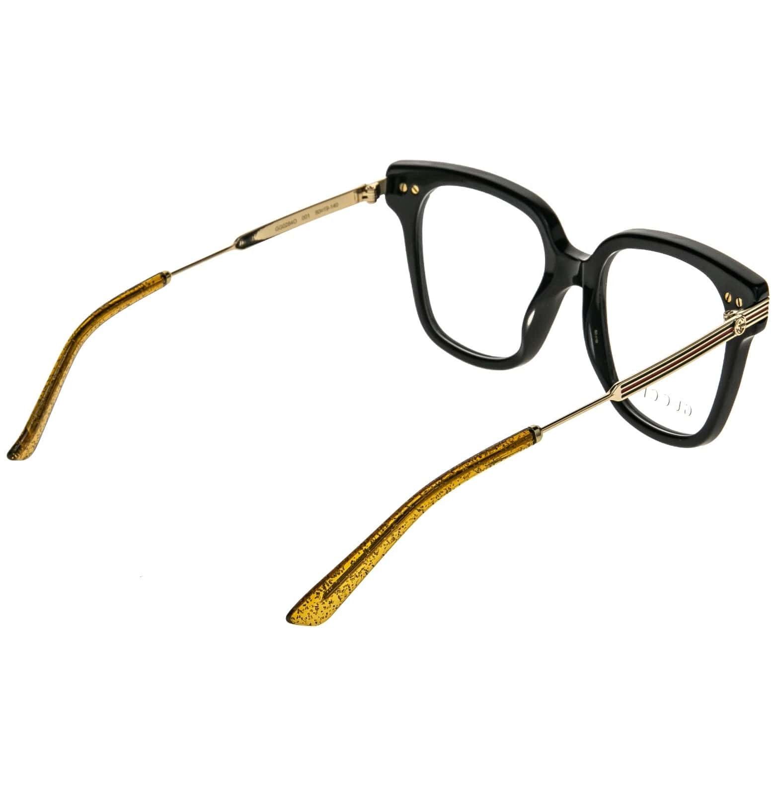 Gucci GUCCI GG0284O 0284 Web Stripe Gold Optical Eyeglasses 001 Size ONE SIZE - 9 Thumbnail