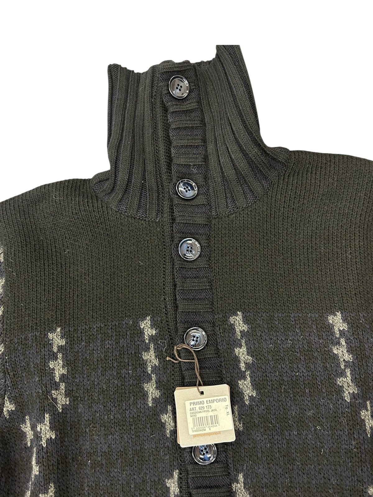 Other NWT Primo Emporio Wool-Blend Cardigan - Navy/Black - XL Size US XL / EU 56 / 4 - 4 Thumbnail