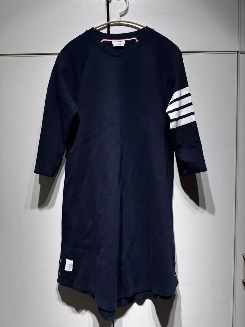 Thom Browne Thom Browne Navy Round Neck Dress - dmc Size US 32 / EU 48 - 1 Thumbnail