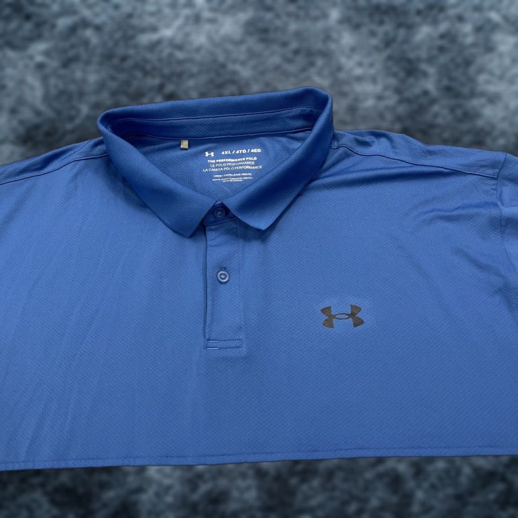 Under Armour Under Armour Golf Shirt Mens 4XL Blue The Performance Polo Stretch UA Logo Polo Shirt Mens 4XL Blue Size US XXL / EU 58 / 5 - 1 Thumbnail