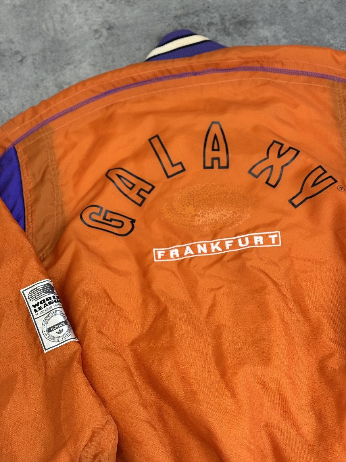Adidas 1992 Frankfurt Galaxy World League Bomber Jacket Adidas nfl Size US L / EU 52-54 / 3 - 12 Thumbnail