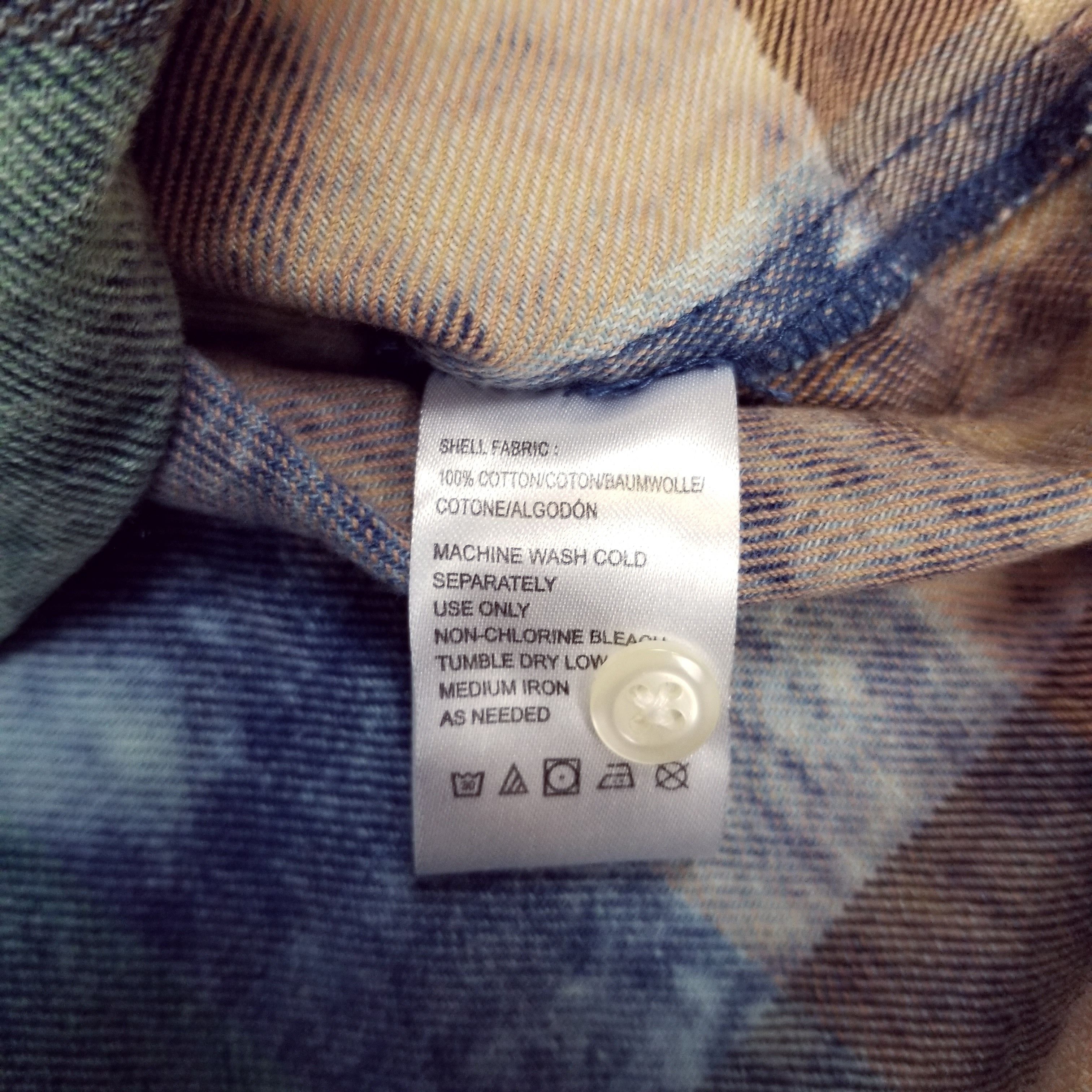 Anthropologie Isabella Sinclair Ruffle Plaid Bleach Dye Tunic Size S / US 4 / IT 40 - 8 Thumbnail