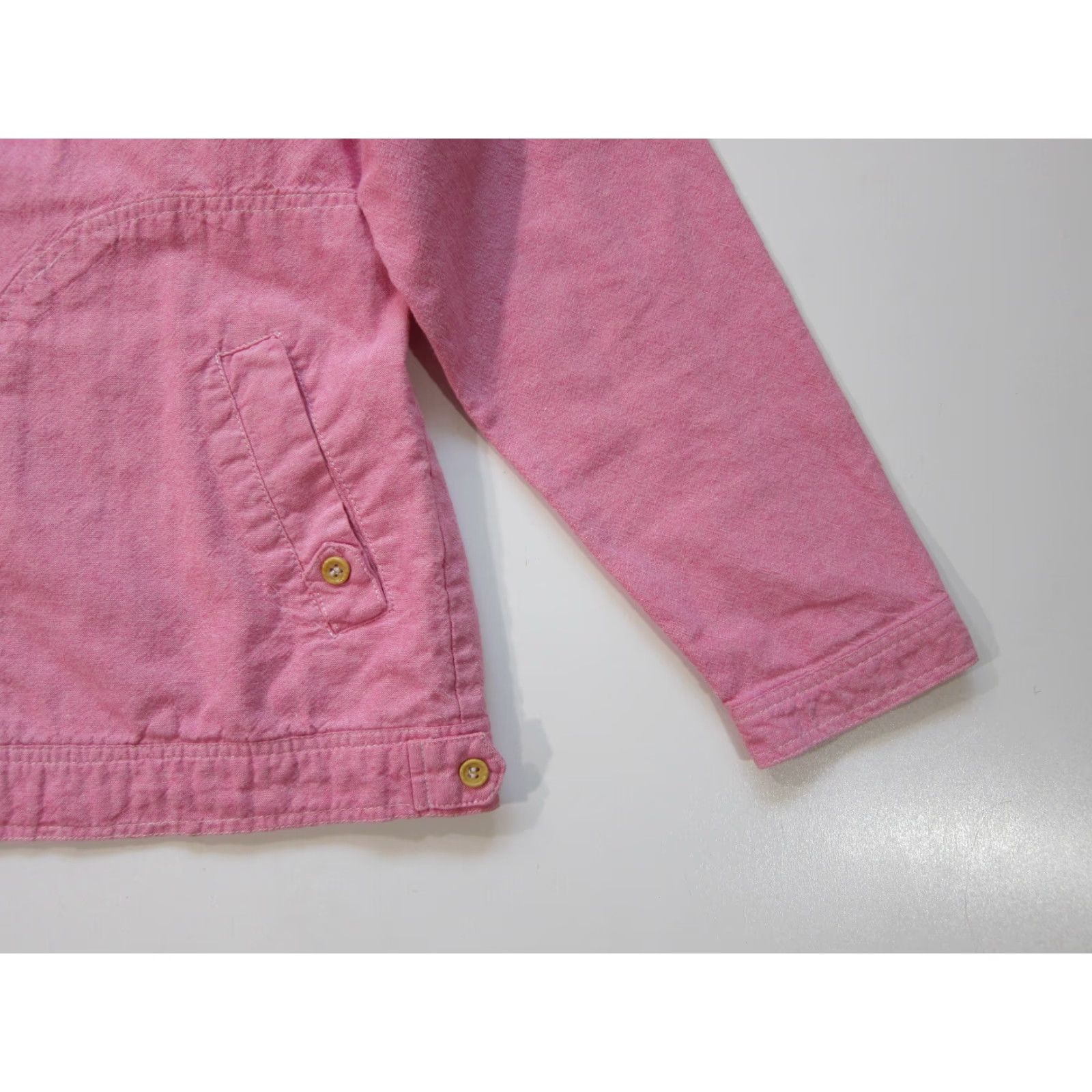 Pinko VINTAGE Pokapoka 100% Cotton Pink Grey Embroidered Pocket Button Down Golf Blouse 42/M Womens Blouse Size M / US 6-8 / IT 42-44 - 5 Thumbnail