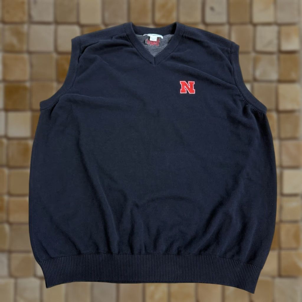 Cutter & Buck Cutter & Buck Black Vest 2XL Men Nebraska Huskers Sweater Team Mens Size US XXL / EU 58 / 5 - 1 Thumbnail