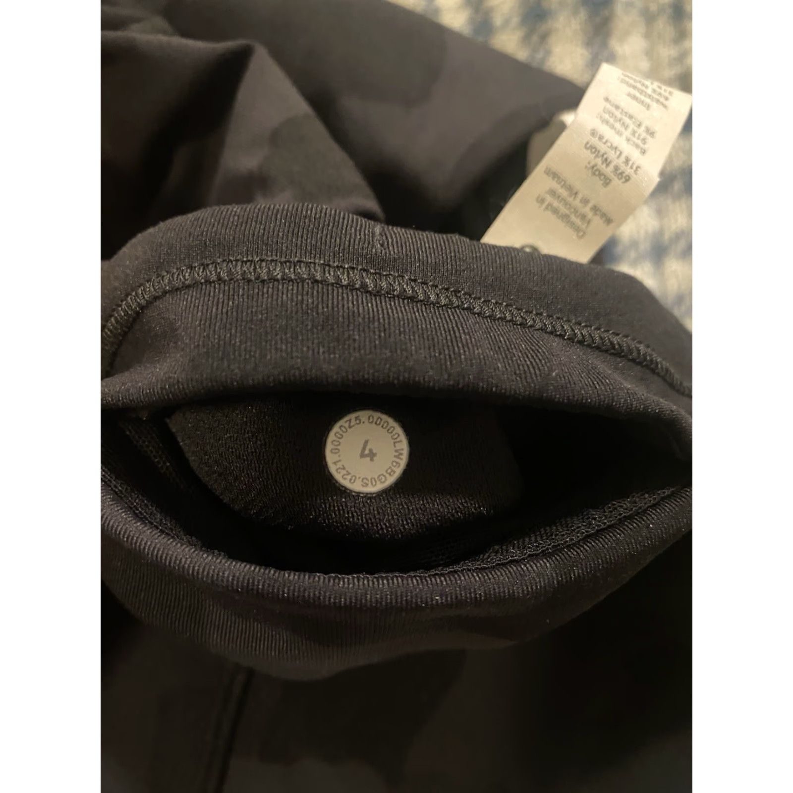 Lululemon Lululemon Pace Rival High Rise Crop Leggings 22" Camo Black Womens Size 4 Pants Size 27" / US 4 / IT 40 - 5 Thumbnail