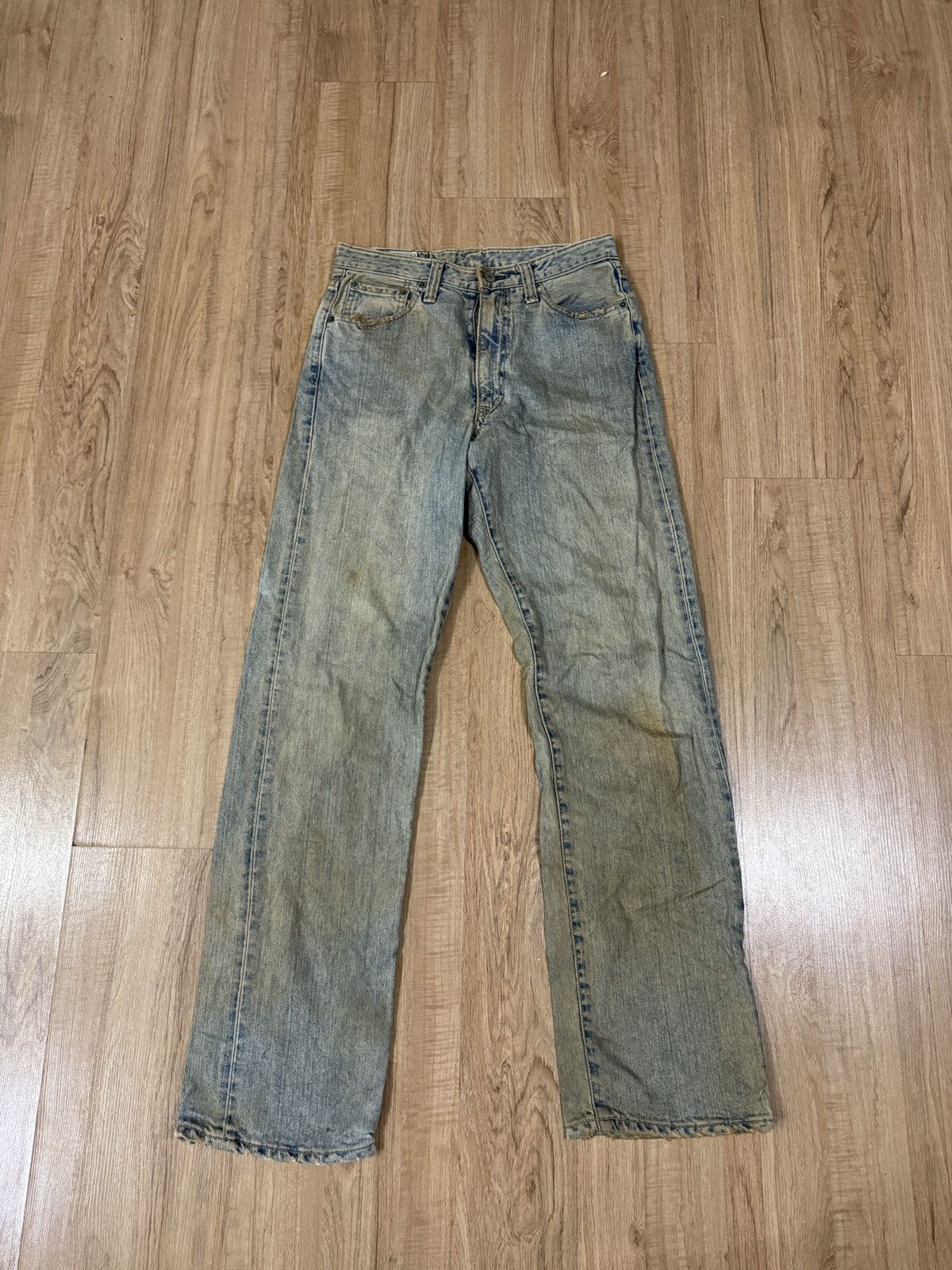 Blue Blue Japan × Japanese Brand Blue Way washed denim Size US 29 - 1 Thumbnail