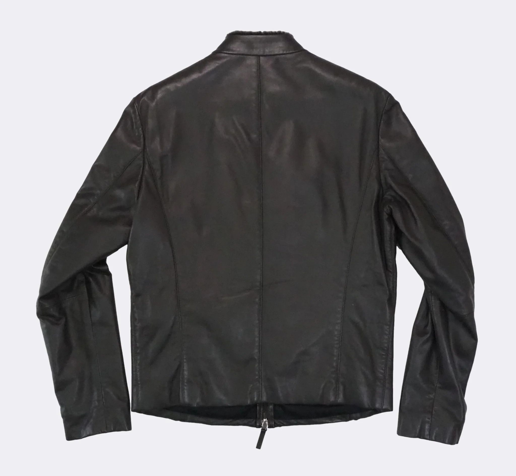 Armani Collezioni Armani Collezioni Square FrontLeatherJacket Fur Collar$2325 Size US M / EU 48-50 / 2 - 12 Thumbnail