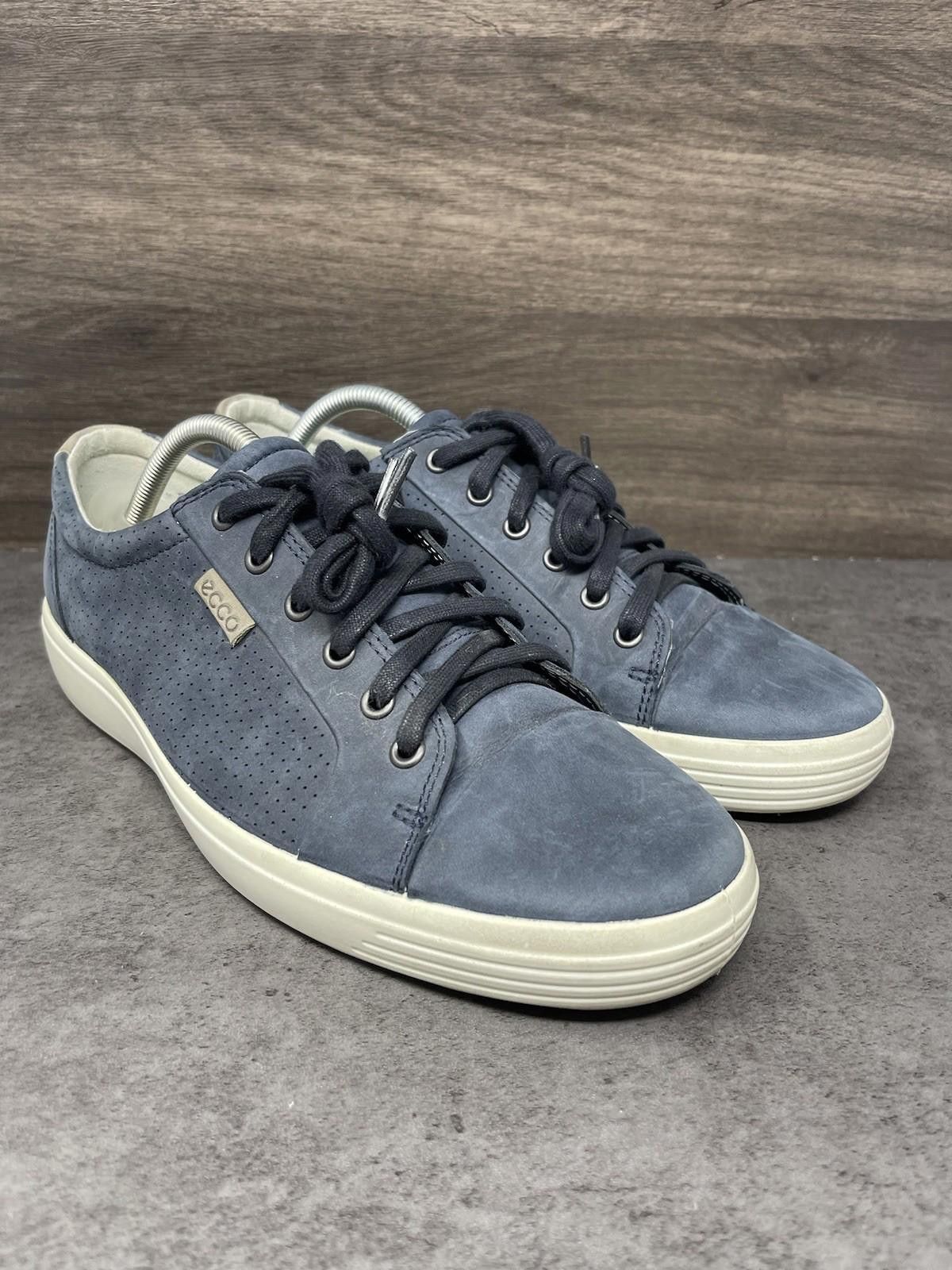 Ecco Ecco Shoes Mens Size 9 Blue Leather Soft 7 Nubuck Size US 7 / EU 40 - 4 Thumbnail