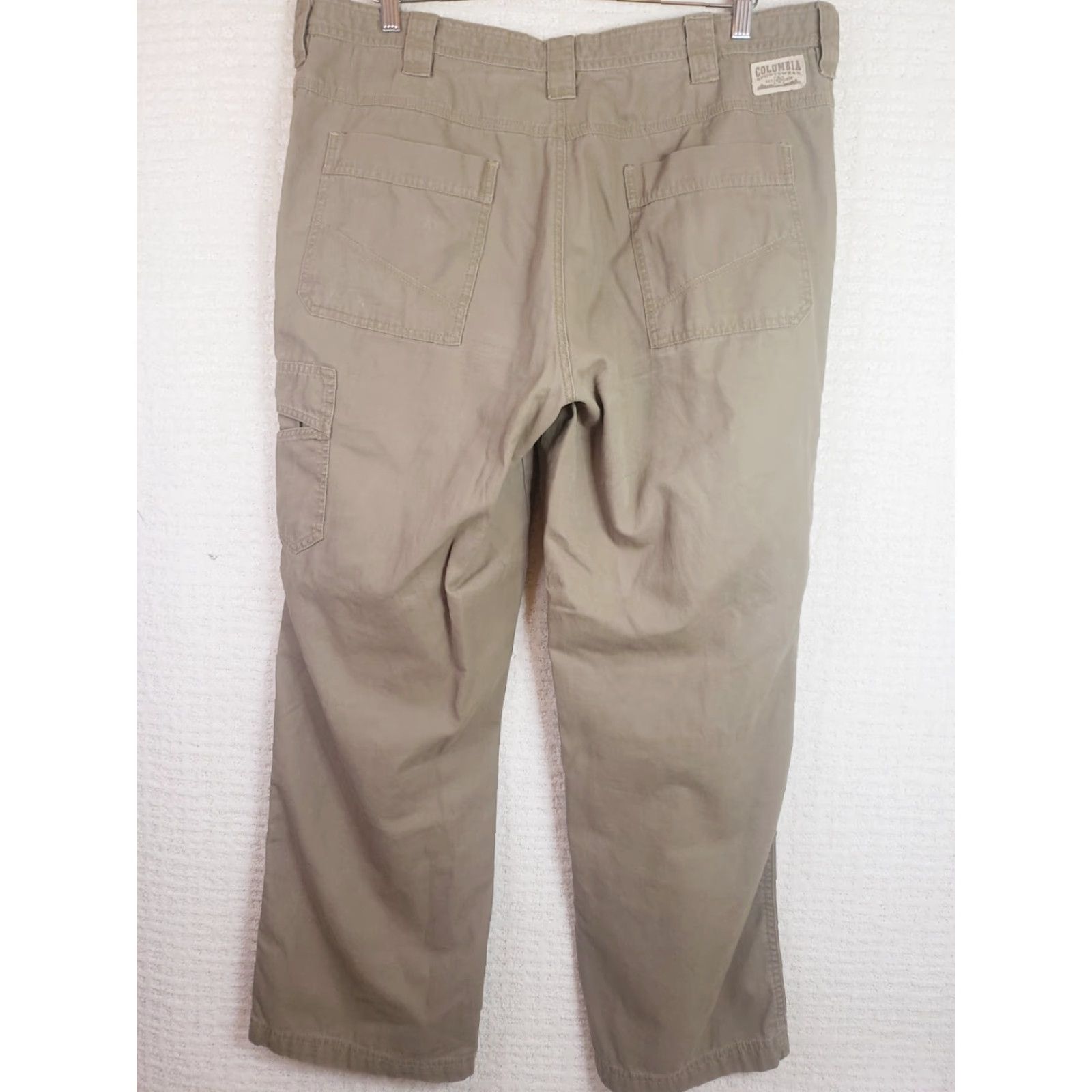Hunter Columbia Pants Men 38x30 Tan Cargo Omni Shade Hiking Vented Beige Outdoors 90s Logo Sports Mens Size US 38 / EU 54 - 6 Thumbnail