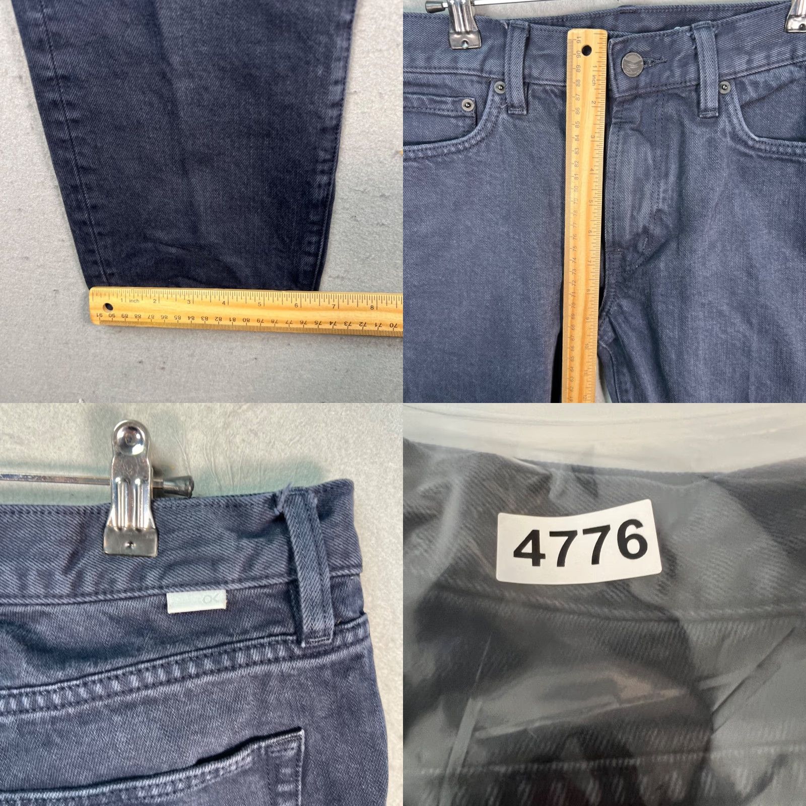 Outerknown Outerknown Jeans Men 31 x 30 Blue Dark Wash Organic Cotton Drifter Tapered Denim 5-Pocket Block Slim Regular Short Vintage No Size US 31 - 8 Thumbnail