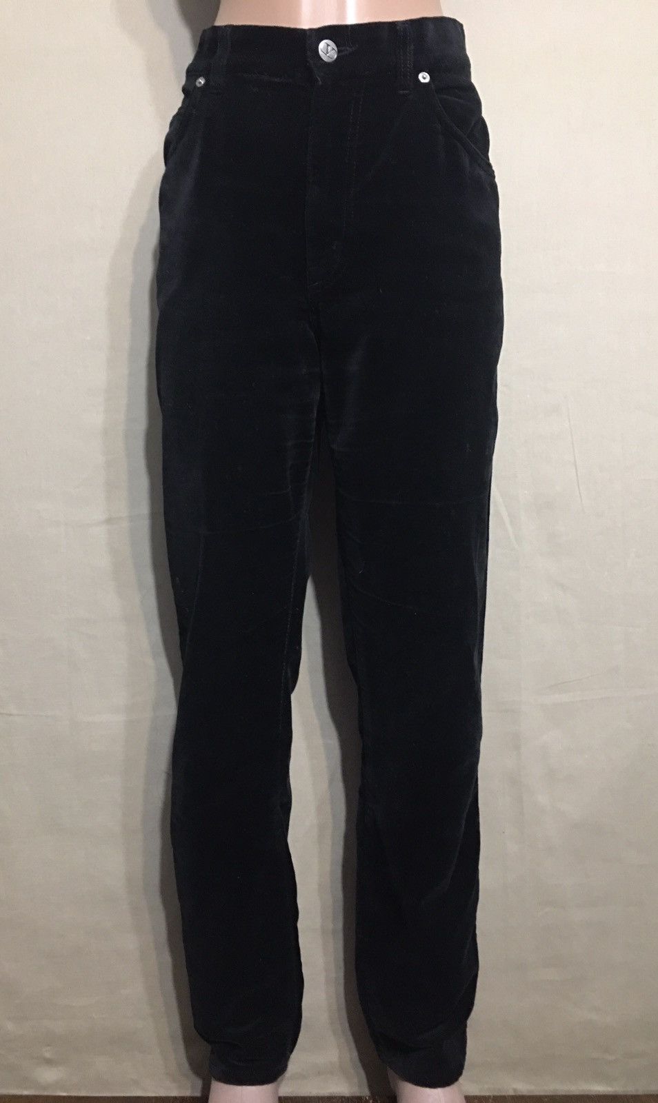 Valentino Valentino Jeans Black Velvet Style Pants Size 34 Size 34" / US 12 / IT 48 - 4 Thumbnail