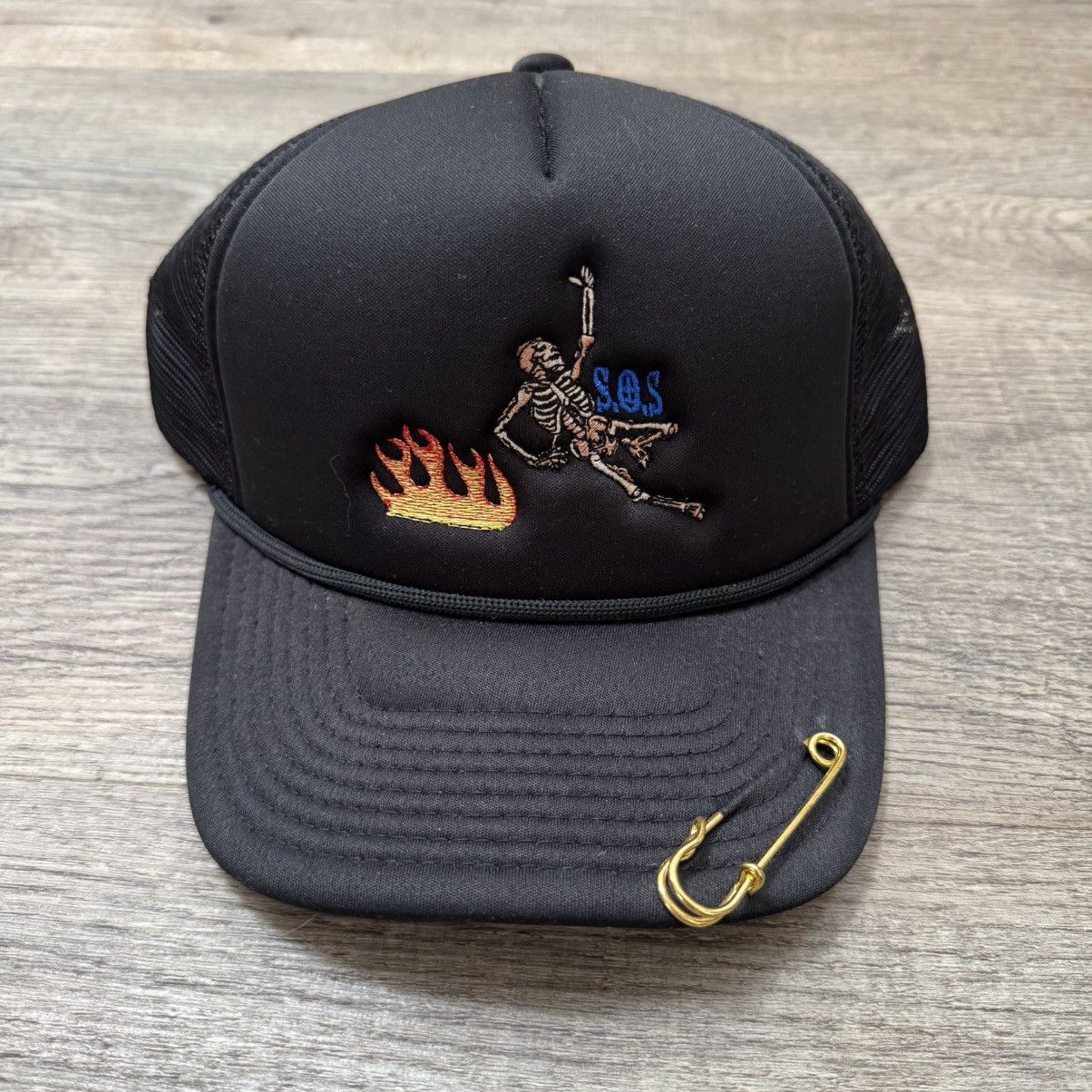 Cease And Desist Cease & Desist SOS Black Trucker Hat Size ONE SIZE - 1 Thumbnail
