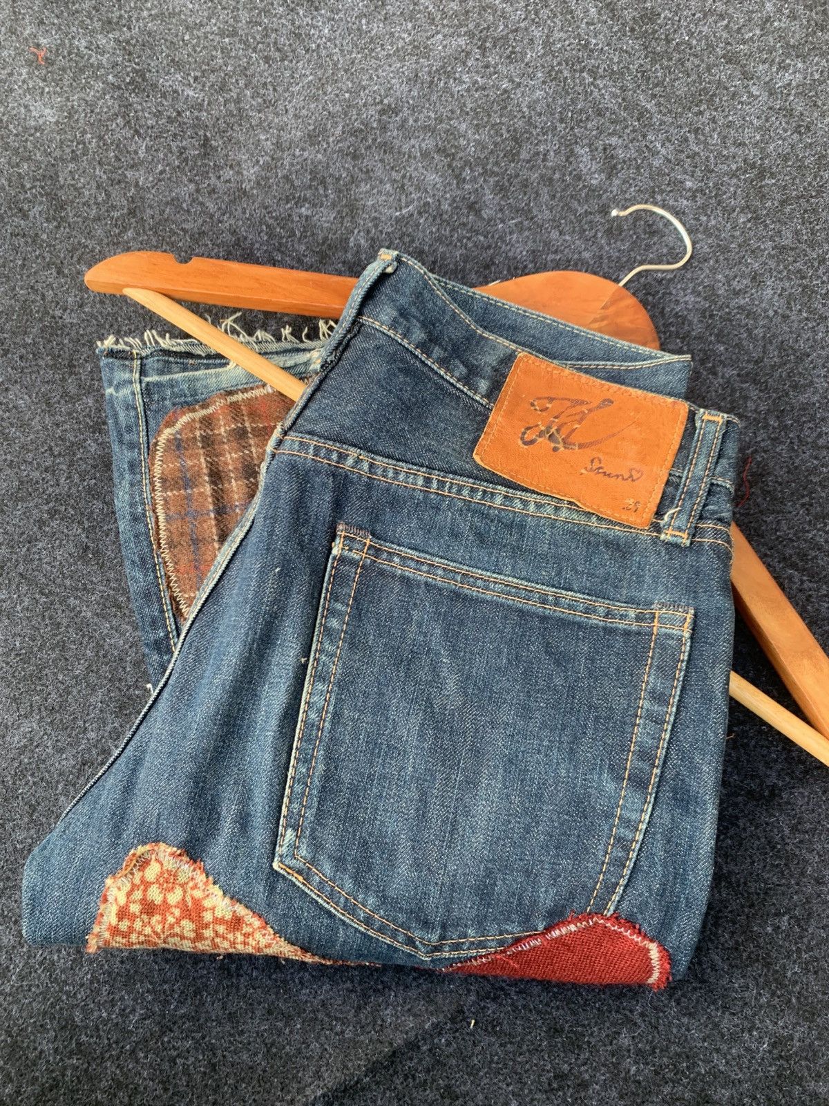 Kapital Kountry FLARE KAPITAL JEANS HIPPIE SELVEDGE INSANE. Size US 29 - 9 Thumbnail