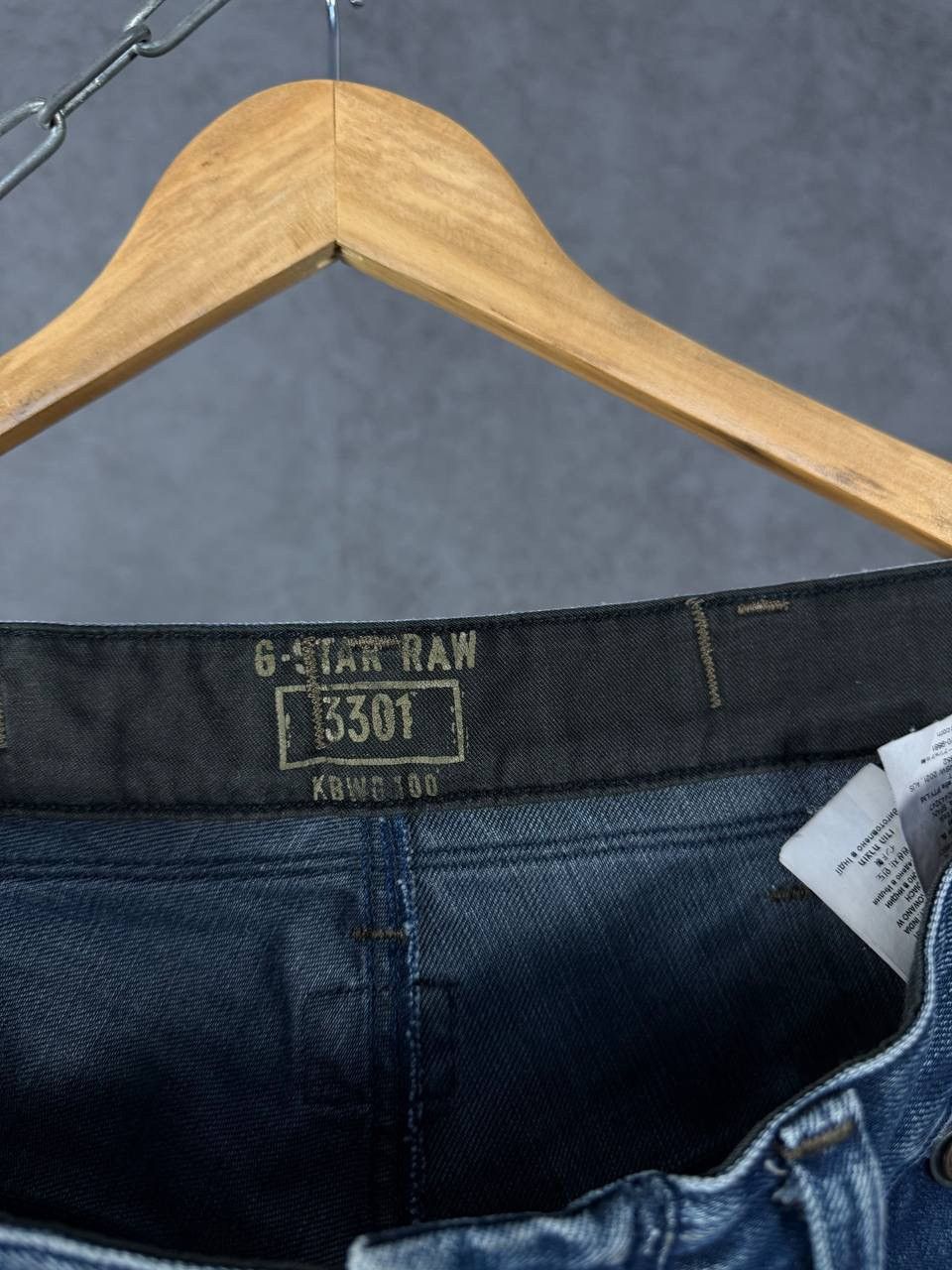 G-Star G Star Raw vintage designer biker jeans Size US 34 / EU 50 - 4 Thumbnail