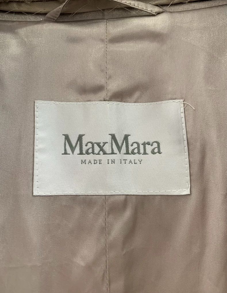 Max Mara Max Mara Grey Women's Wool Patchwork Fur Collar Coat Size S / US 4 / IT 40 - 4 Thumbnail
