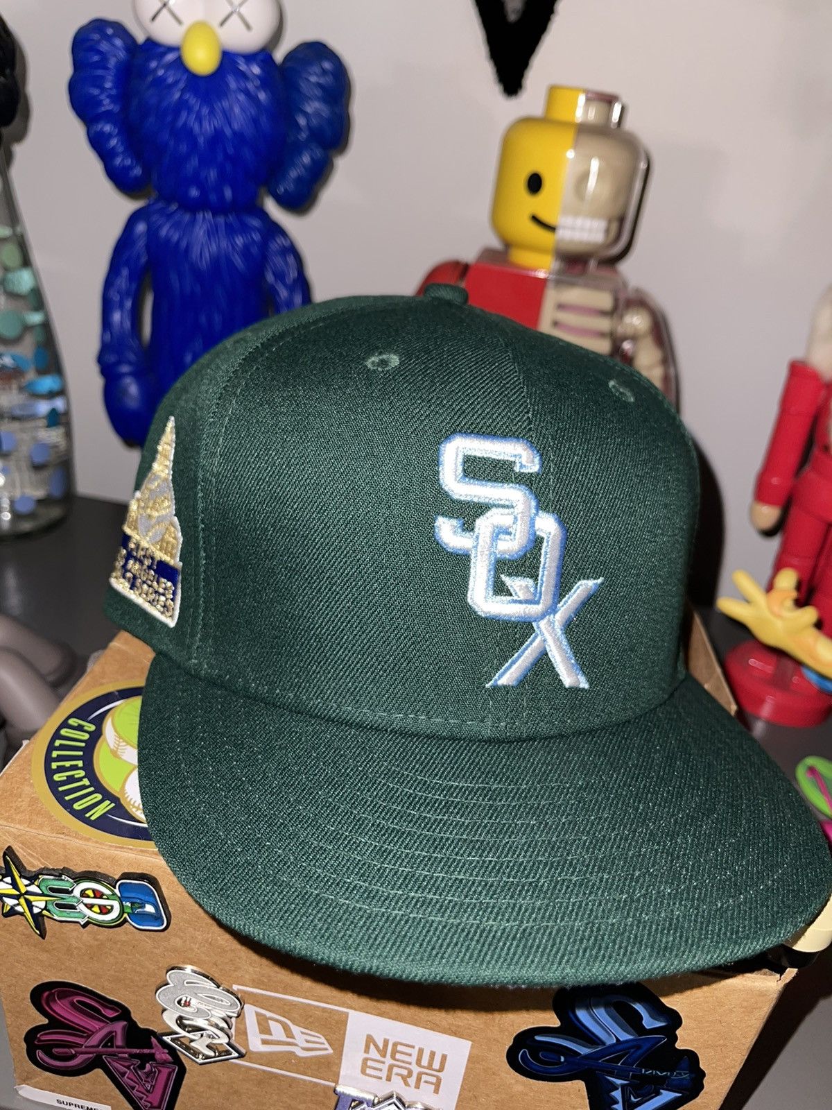 Hat Club × MyFitteds × New Era 7 3/8 Hat Club Wintergreen Chicago White Sox Icy Blue UV Size 38 - 4 Thumbnail