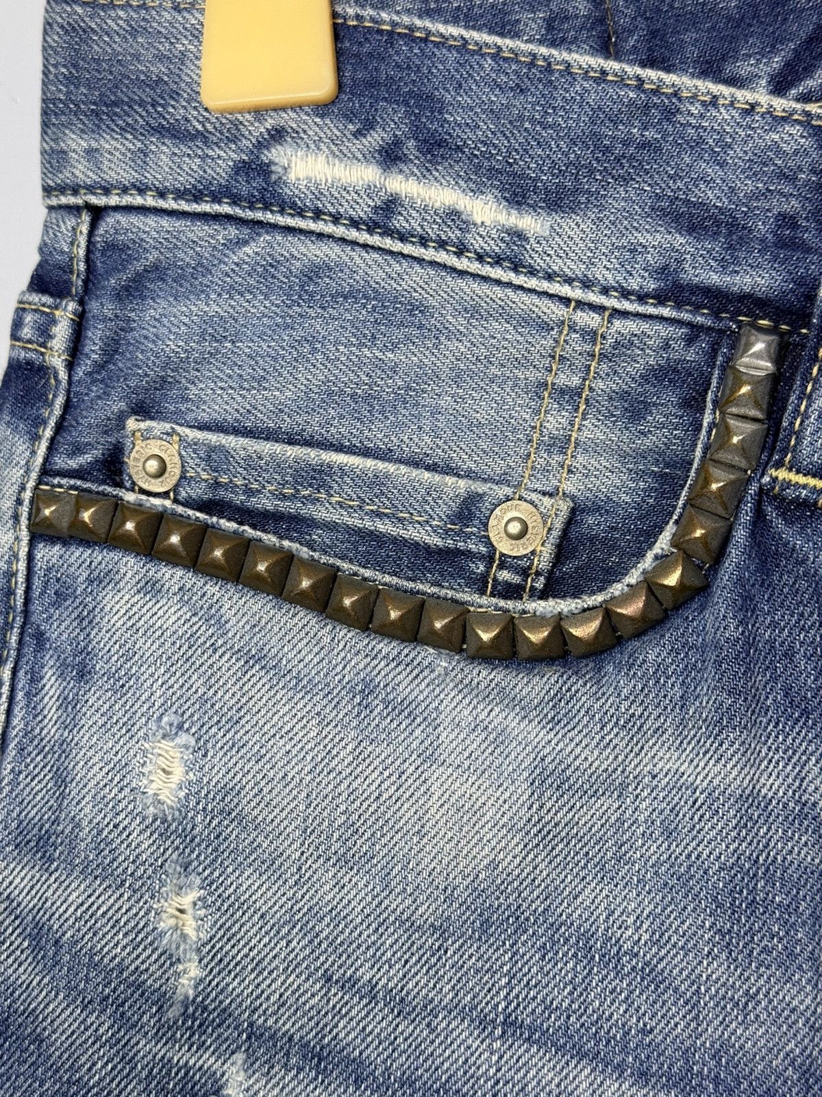 Hysteric Glamour Hysteric Glamour Patchwork Studded Pants Size US 30 / EU 46 - 8 Thumbnail