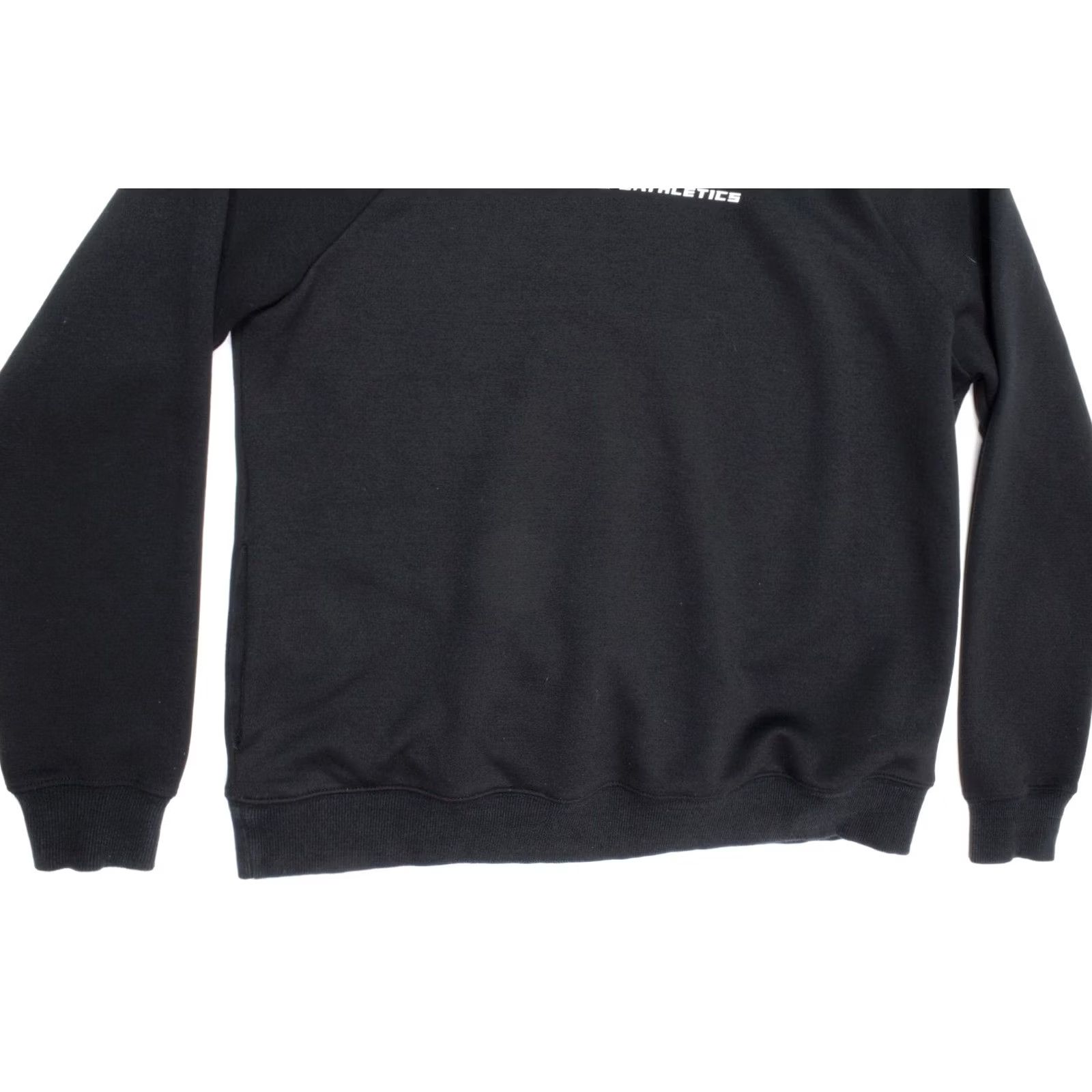 Vintage Ape Athletics Hoodie Womens L Black Scuba Neck Pullover Long Sleeve Gym Active Size L / US 10 / IT 46 - 4 Thumbnail