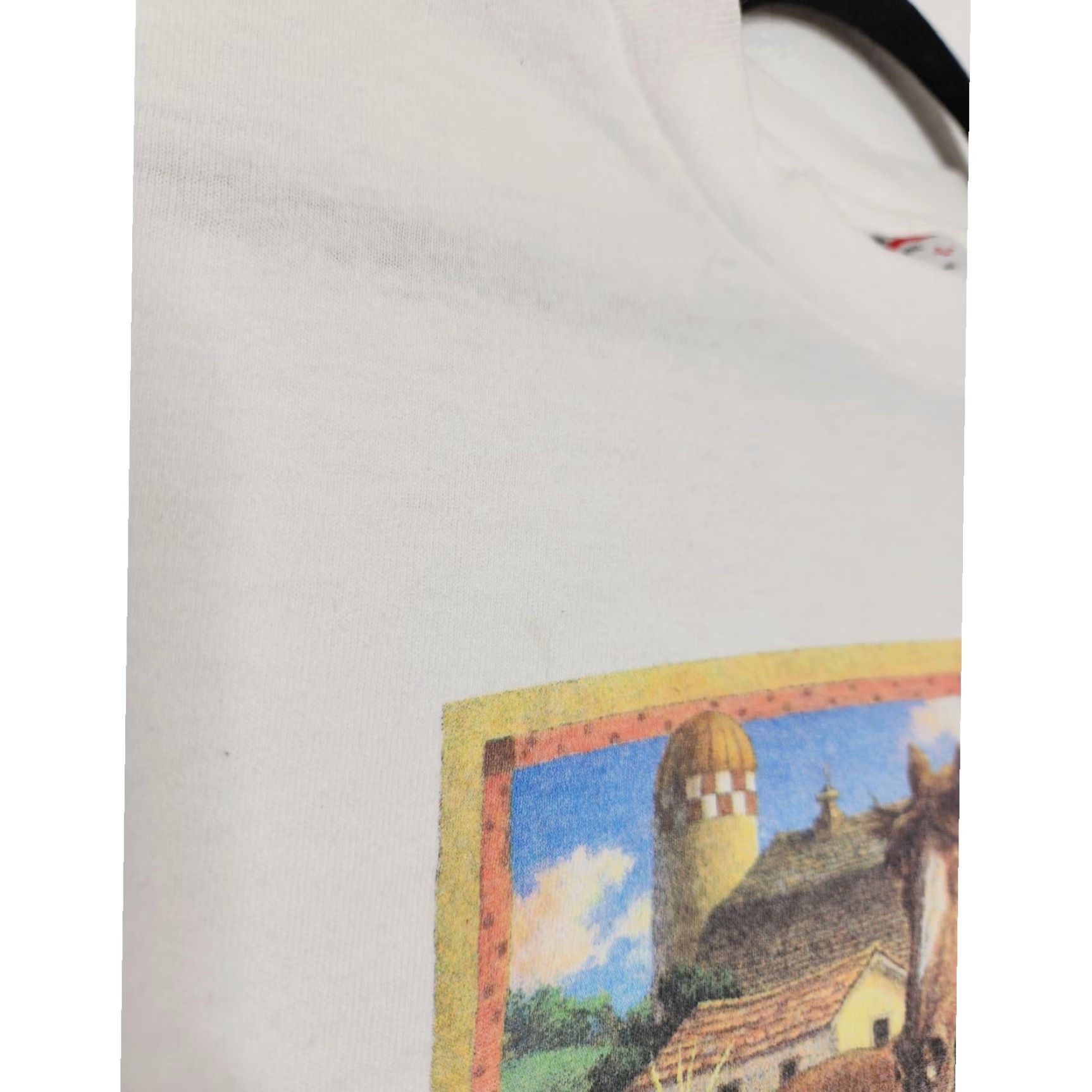 Anvil VINTAGE Anvil Shirt Barn Teacher Music Anvil Large White Nature Art EI EI O Farm Animals Shirt Mens L White Size US L / EU 52-54 / 3 - 3 Thumbnail