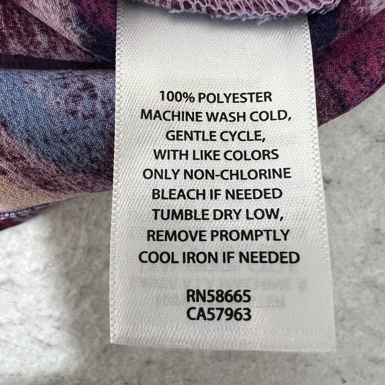 Nordstrom Open Edit Cowl Neck Satin Camisole Purple Chalk Camo Top Size XL / US 12-14 / IT 48-50 - 8 Thumbnail