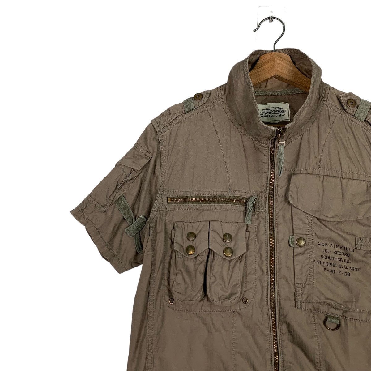 Avirex AVIREX Army Air Field Short Sleeve Zipper Jacket #0103-C6 Size US M / EU 48-50 / 2 - 7 Thumbnail