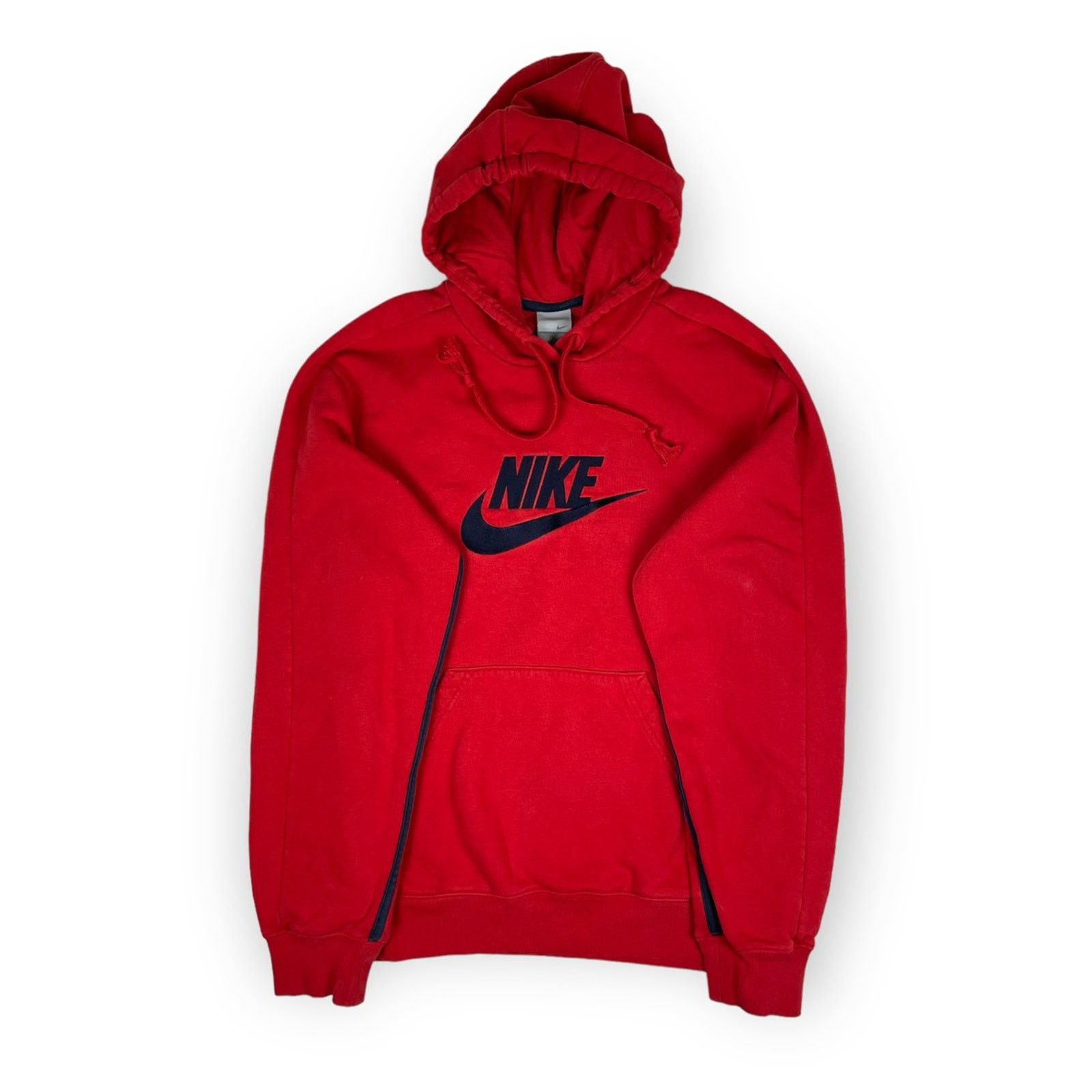 Nike × Vintage Vintage Nike Spellout Hoodie Sweatshirt Size S Red 00s Size US S / EU 44-46 / 1 - 1 Thumbnail