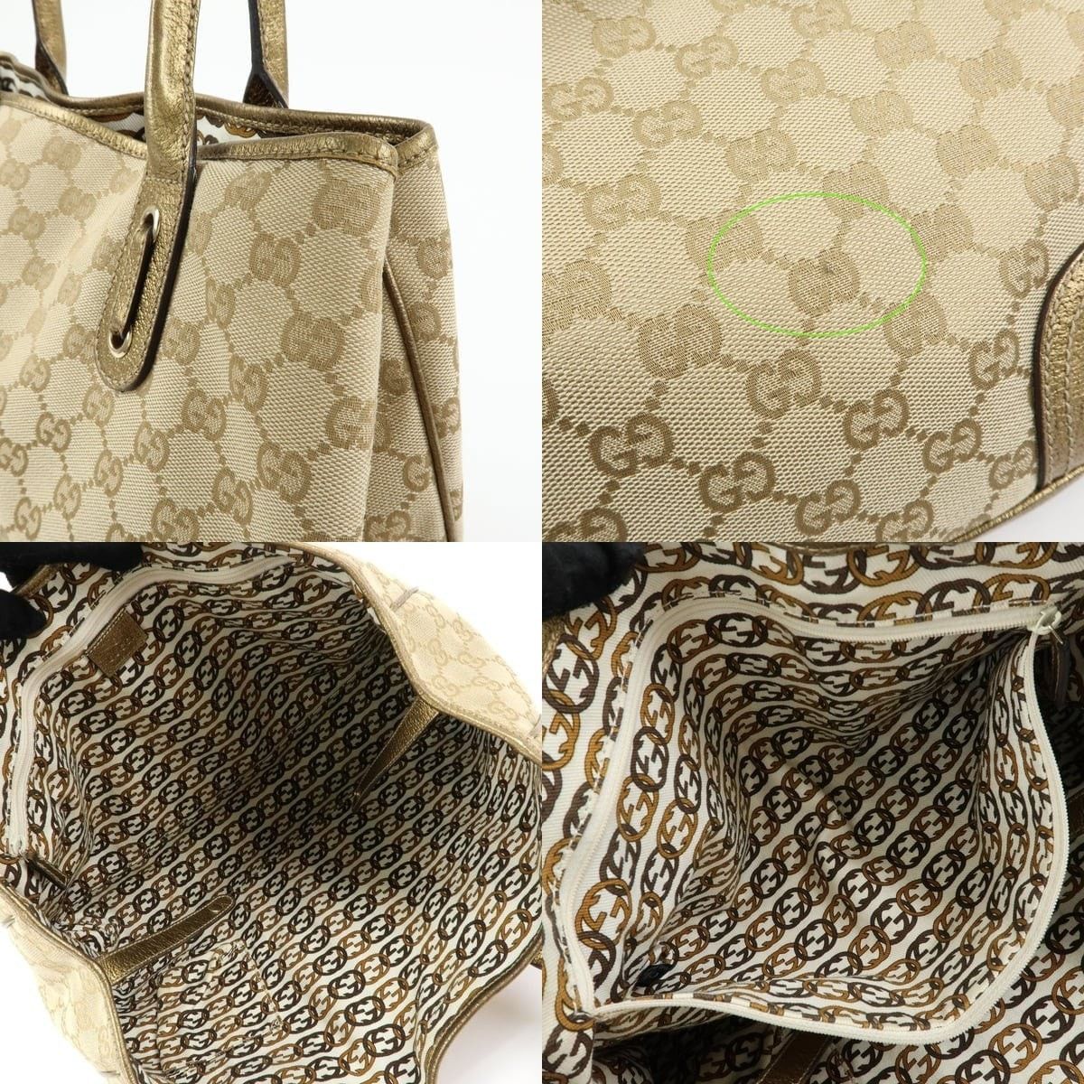 Gucci Gucci Princy GG Canvas & Leather Shoulder Bag Beige Size ONE SIZE - 6 Thumbnail