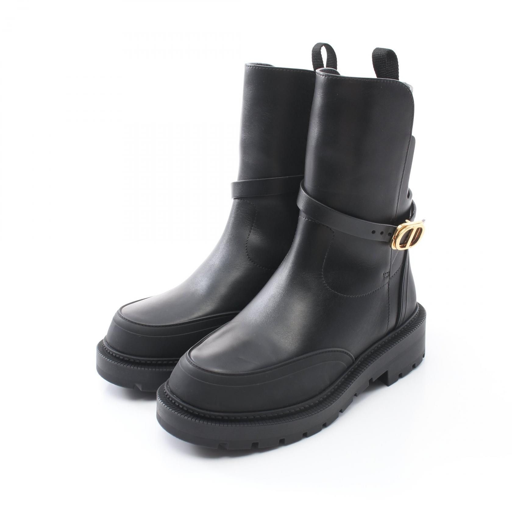 Dior Dior Dior Empreinte Leather Boots Leather Shoes in Black, Women's
