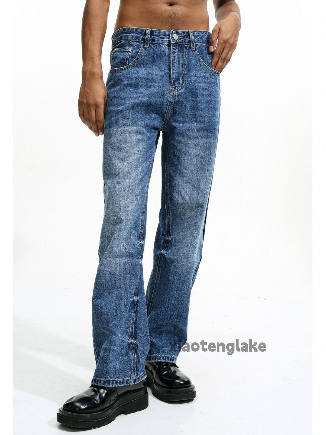 Jean × Vintage washed faded cleanfit yuppie y2k skate hiphop jeans Size US 32 / EU 48 - 1 Thumbnail