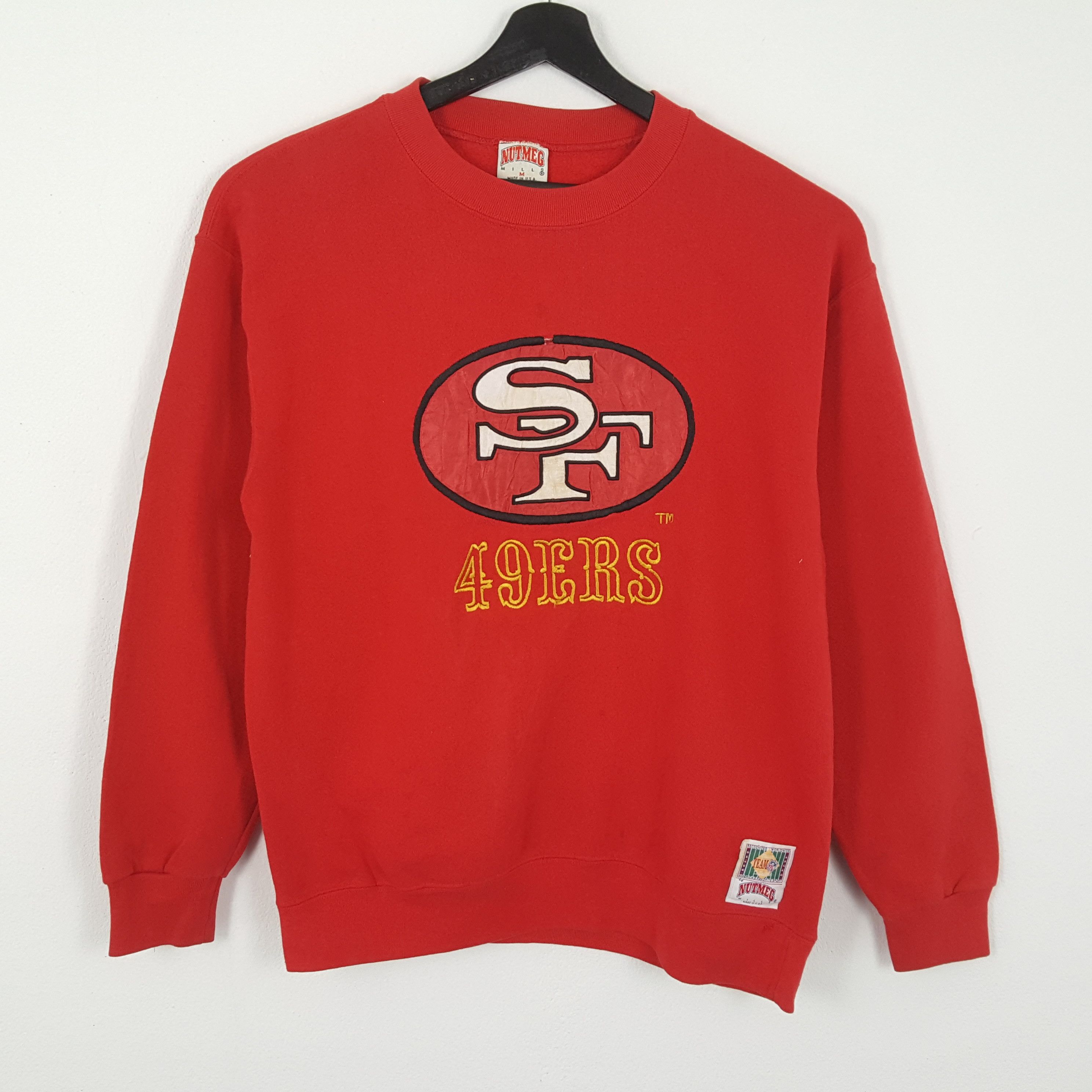 NFL × Nutmeg × Vintage NFL SAN FRANCISCO 49ERS Football Team Nutmeg Sweatshirt Size US M / EU 48-50 / 2 - 1 Thumbnail