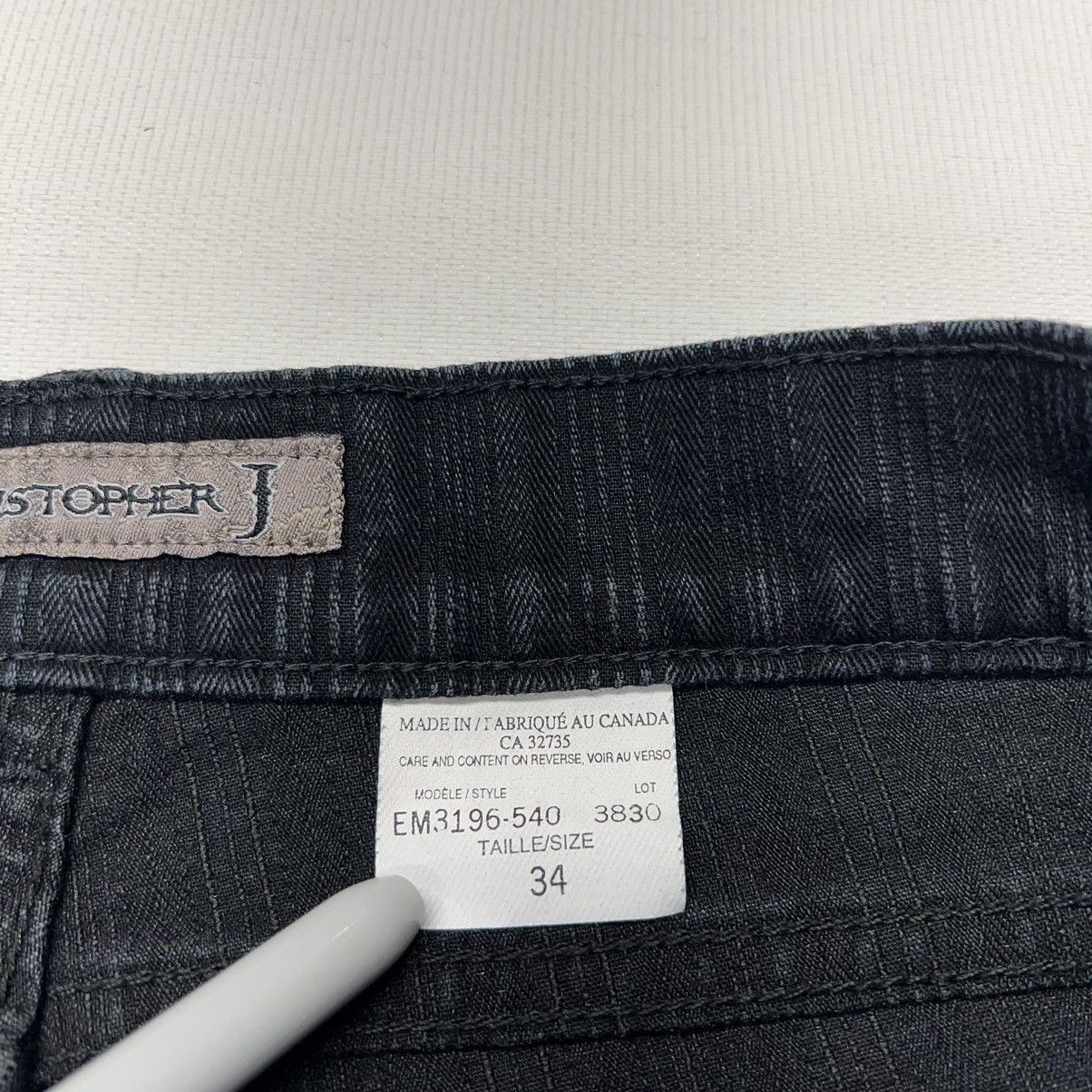 Vintage Christopher J Jeans Black Denim Y2K Grunge Baggy Faded Wide Size US 34 / EU 50 - 9 Thumbnail