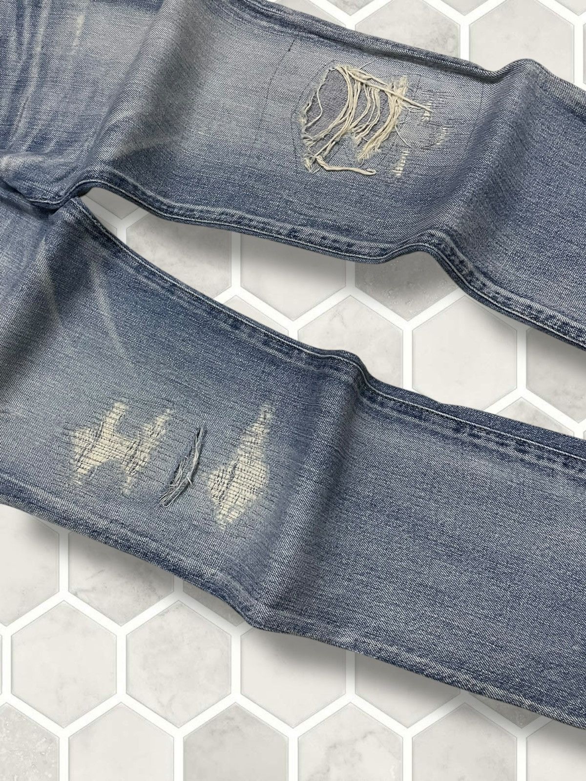 Hysteric Glamour Vintage Authentic Designer Japan Ungrid Distressed Denim Size US 30 / EU 46 - 6 Thumbnail