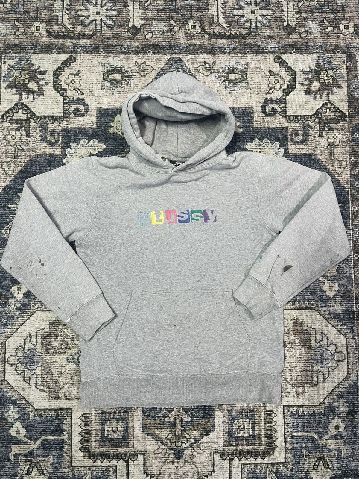 Stussy × Vintage 🔥HOT🔥VINTAGE STUSSY RAINBOW SPELLOUT VERY RARE Size US M / EU 48-50 / 2 - 1 Thumbnail