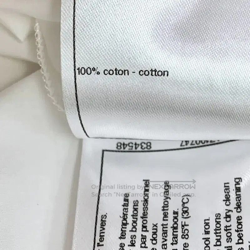 Chanel Chanel White Cotton Sleeveless Shirt . Size S / US 4 / IT 40 - 7 Thumbnail