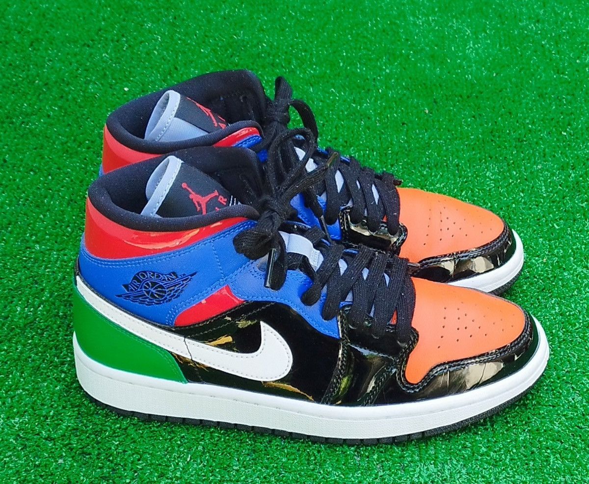 Jordan Brand Air Jordan 1 High Mid Multi Patent Smeakerts # 7,5 Size US 7.5 / IT 37.5 - 1 Thumbnail