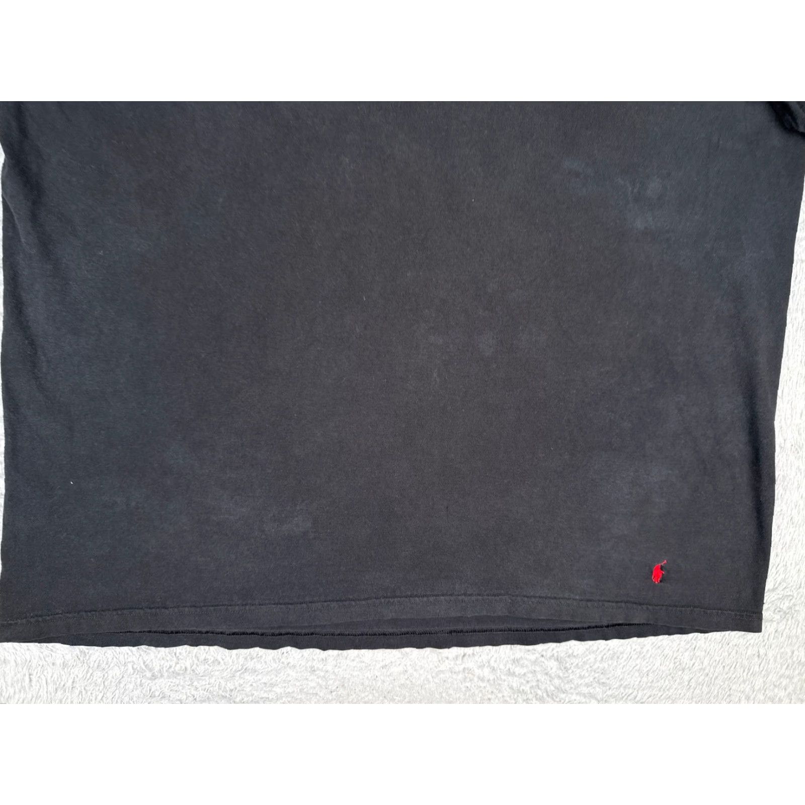 Ralph Lauren VINTAGE Ralph Lauren Polo Shirt Adult XL Black Crew Classic Cotton Jersey Logo Embroidered Men’s T-Shirt 90s Designer Sports All Seasons Mens Size US XL / EU 56 / 4 - 5 Thumbnail