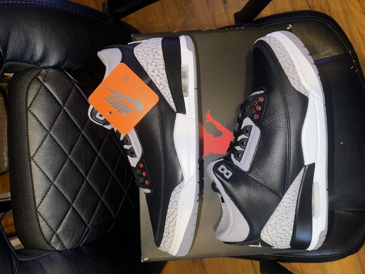 Jordan Brand × Nike AIR JORDAN 3 “BLACK CEMENT” RETRO 2024 Size US 11 / EU 44 - 3 Thumbnail