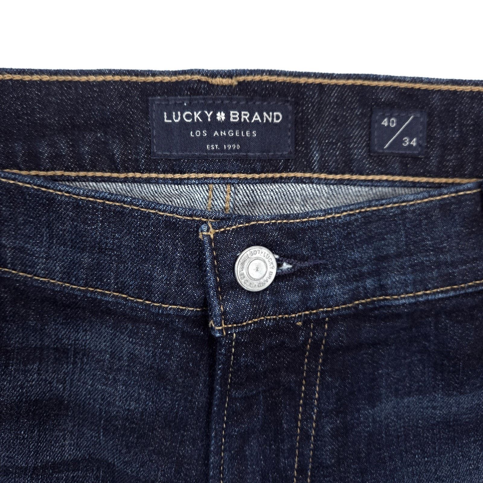 Lucky Brand Lucky Brand Mens Size 40x33 Blue 361 Vintage Straight Denim Size US 40 / EU 56 - 3 Thumbnail