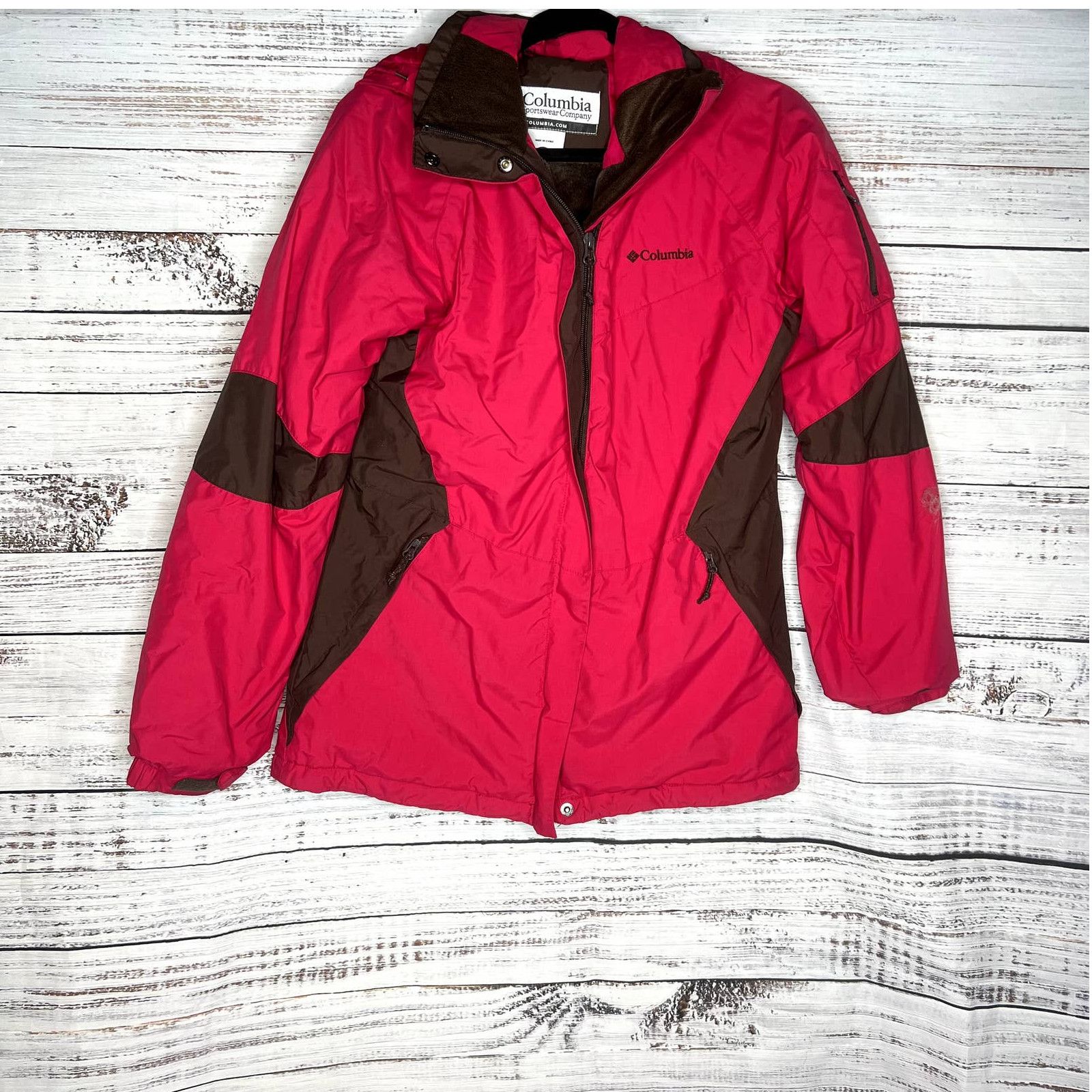 Columbia Columbia Medium Pink Winter Jacket Lined Waterproof Coat M Size M / US 6-8 / IT 42-44 - 1 Thumbnail