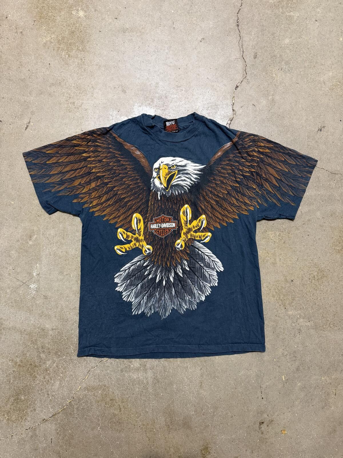 Harley Davidson VTG 1990s Harley Davidson TShirt Eagle print Size US L / EU 52-54 / 3 - 1 Thumbnail