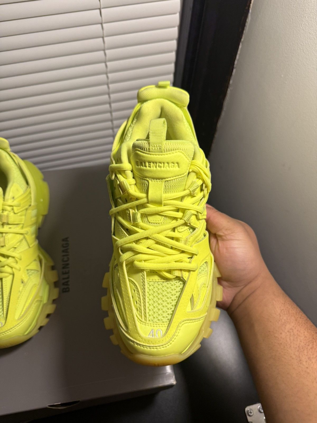 Balenciaga Balenciaga Track Neon Yellow Low Top Sneaker 7 US / 40 EU Size US 7 / EU 40 - 7 Thumbnail