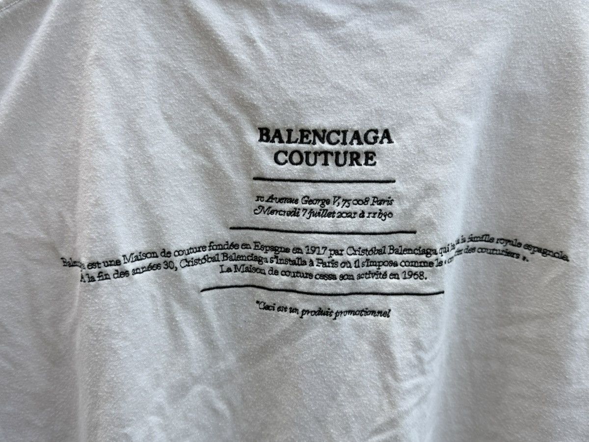 Balenciaga [Relisting at $350 in 48 hours] Balenciaga Couture t-shirt Size US S / EU 44-46 / 1 - 5 Thumbnail