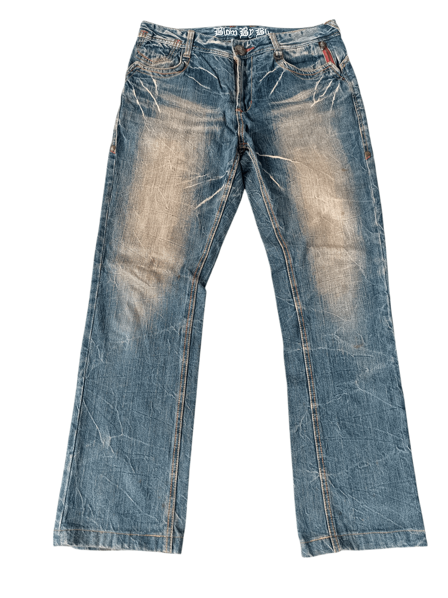 Blow by Blue Japan Made Washed Whisker Denim