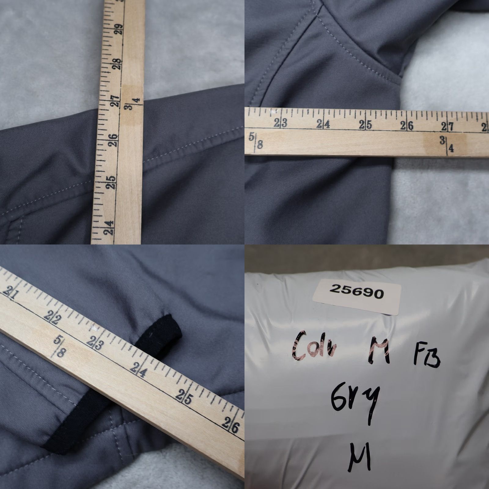 Rains Columbia Jacket Mens XXL Grey Softshell Rain Wind Full Zip Hooded Outdoor Hiking Size US XXL / EU 58 / 5 - 9 Thumbnail